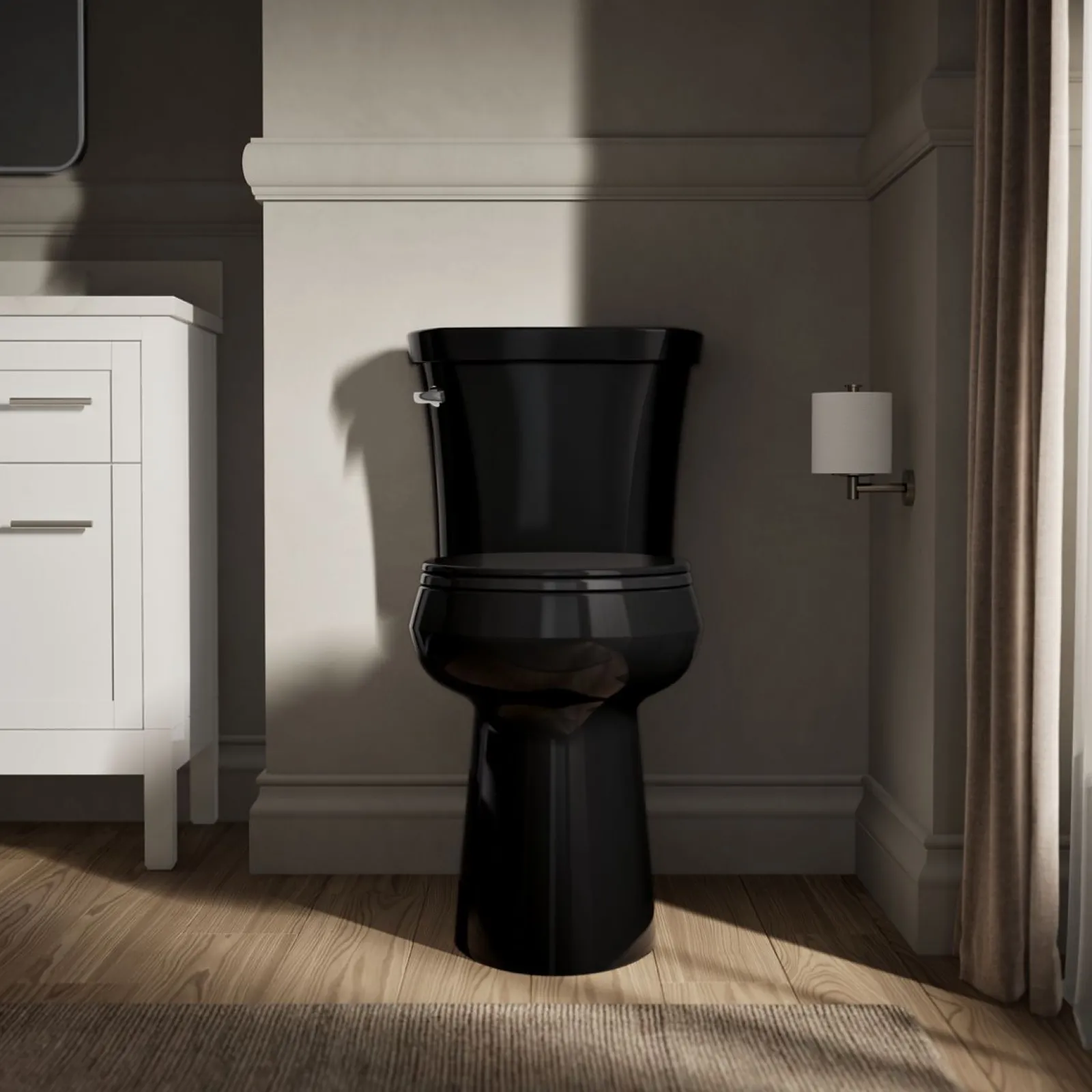 Tall two-piece round-front toilet, 1.6 gpf^Kohler