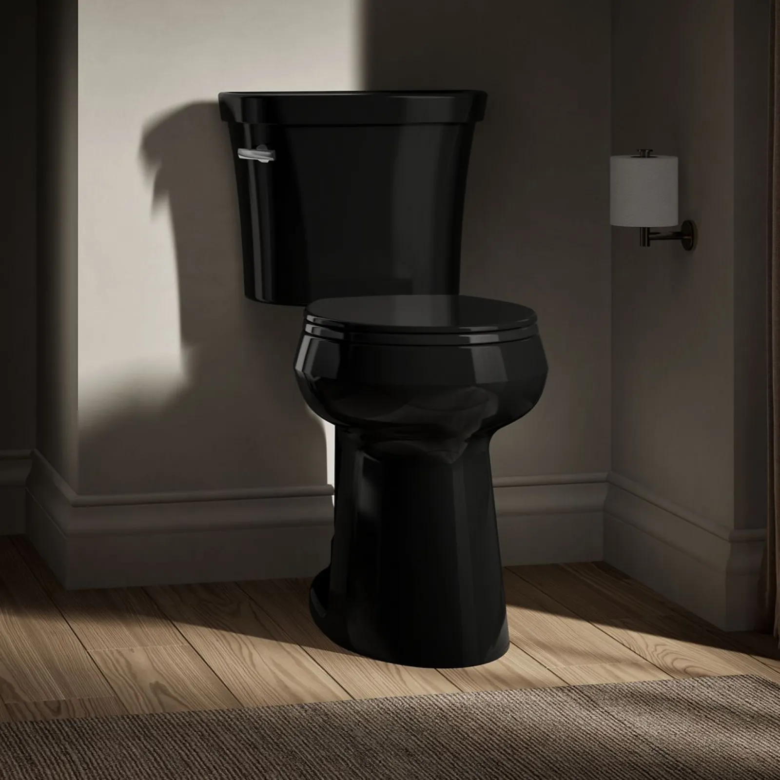 Tall two-piece round-front toilet, 1.6 gpf^Kohler