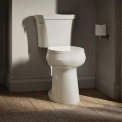 Tall two-piece round-front toilet, 1.6 gpf^Kohler