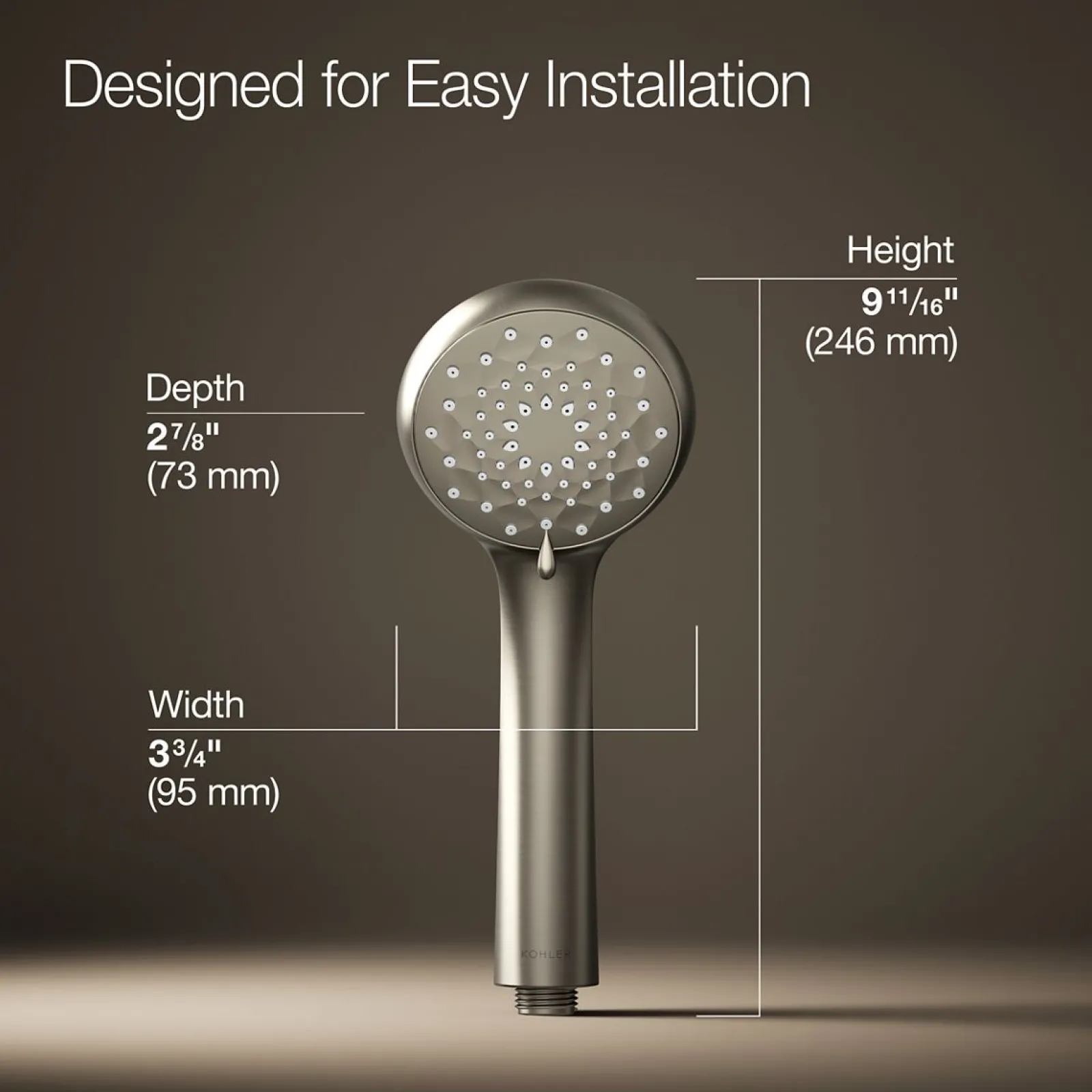 Three-function handshower, 1.75 gpm^Kohler New