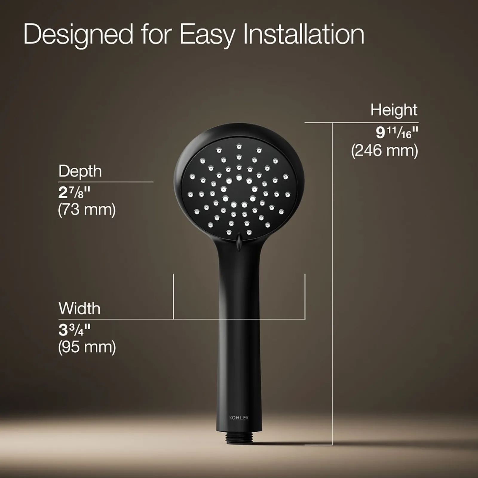Three-function handshower, 1.75 gpm^Kohler New