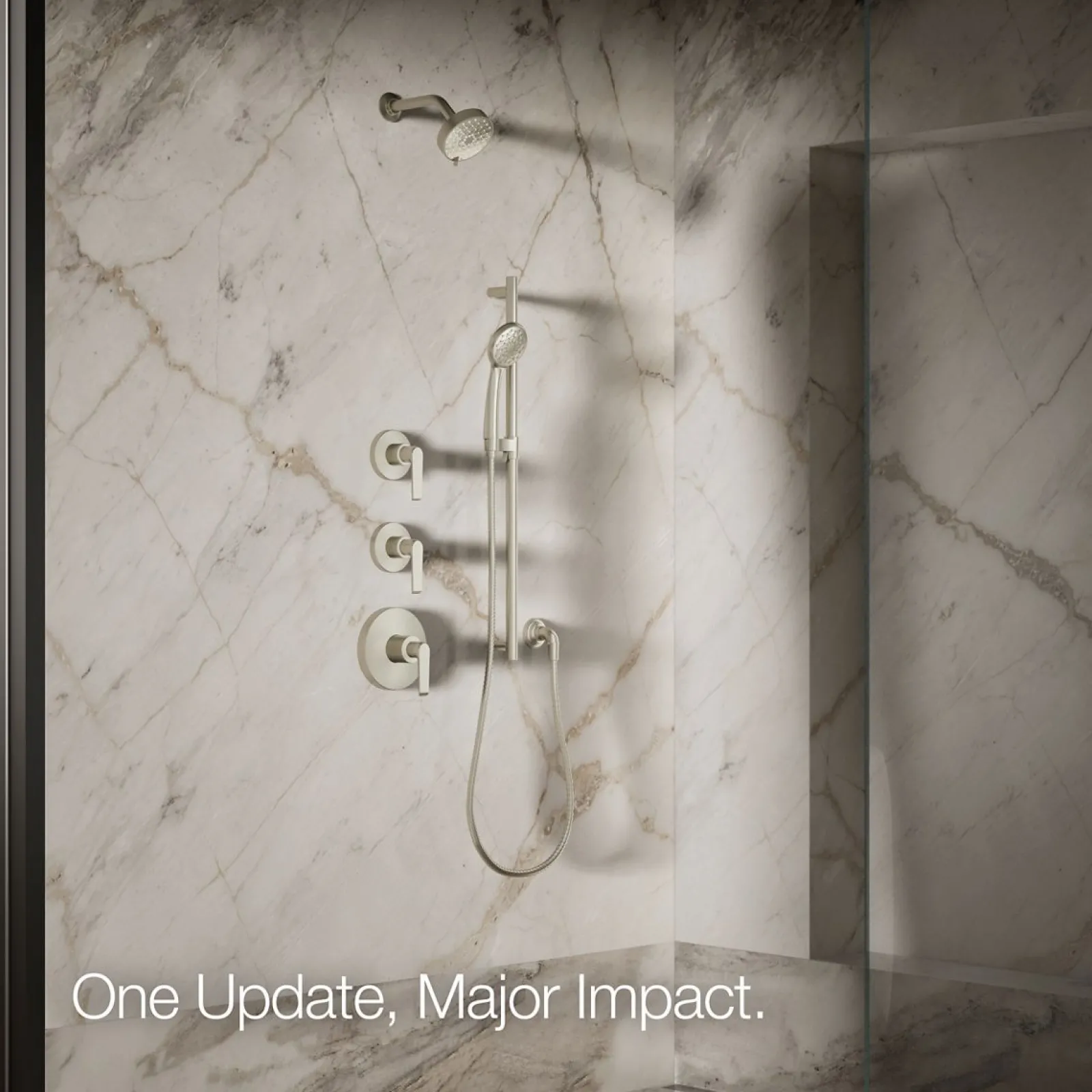 Three-function showerhead, 1.75 gpm^Kohler Outlet