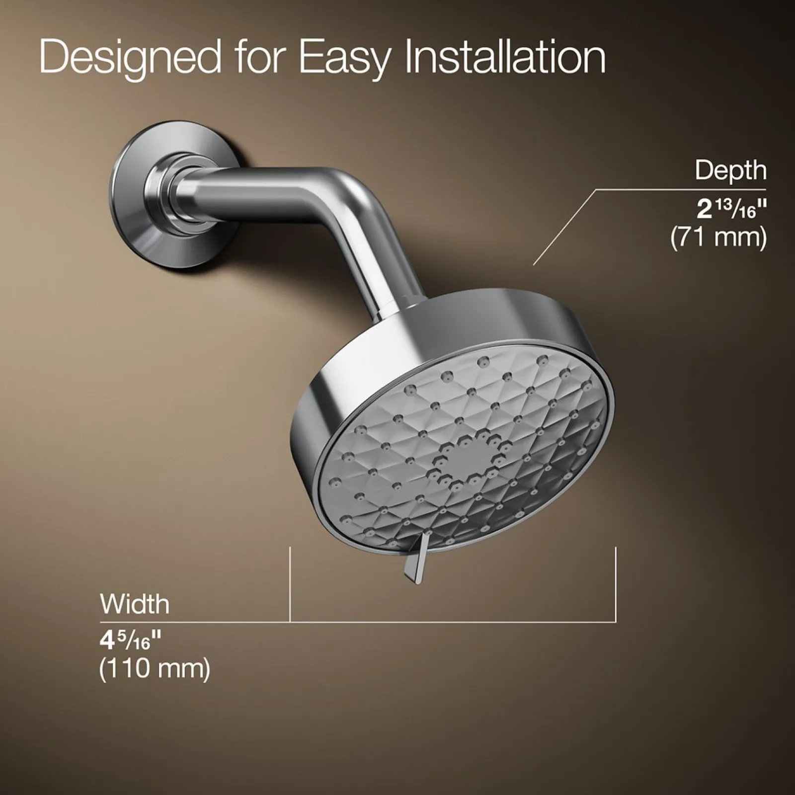 Three-function showerhead, 1.75 gpm^Kohler Outlet
