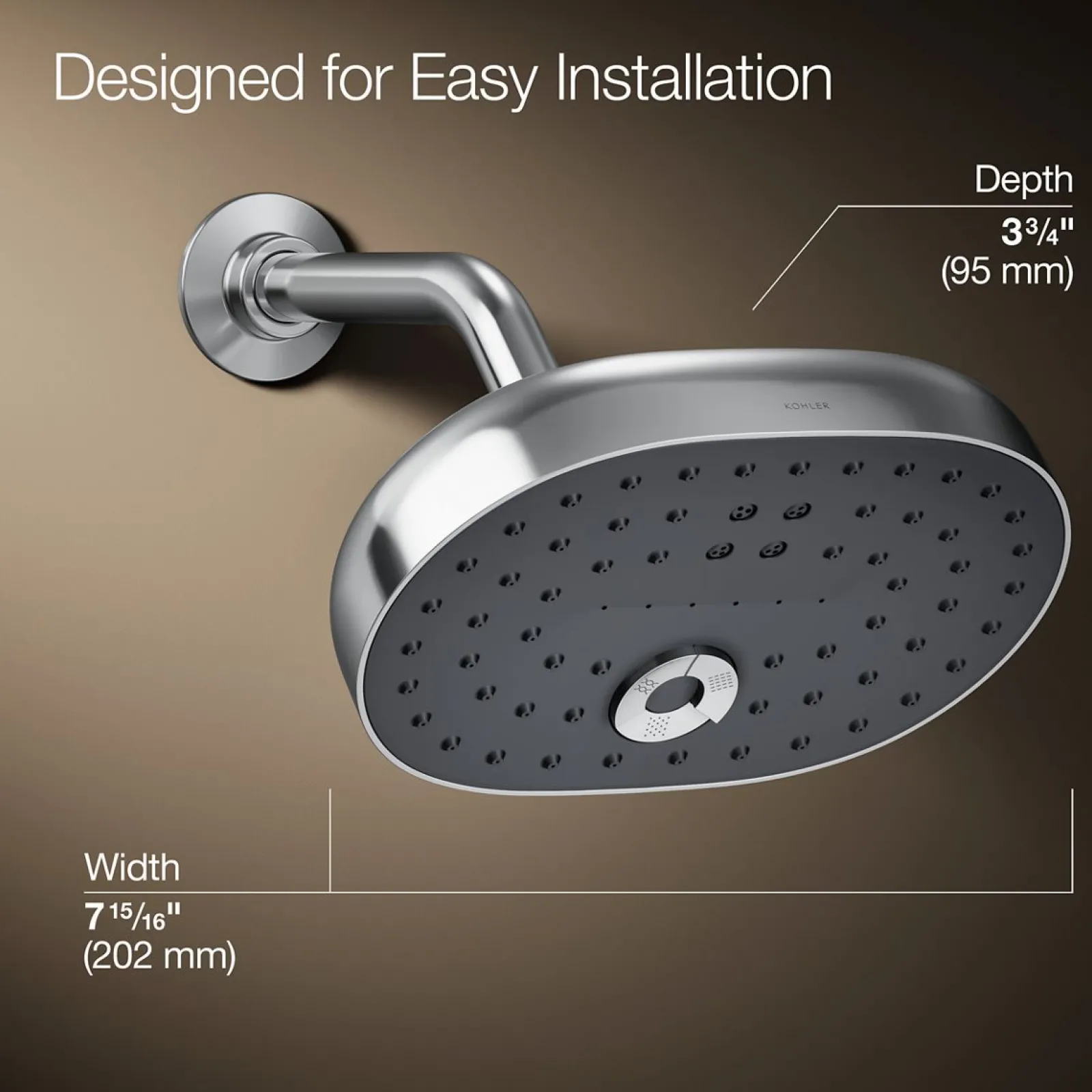 Three-function showerhead, 2.5 gpm^Kohler Best