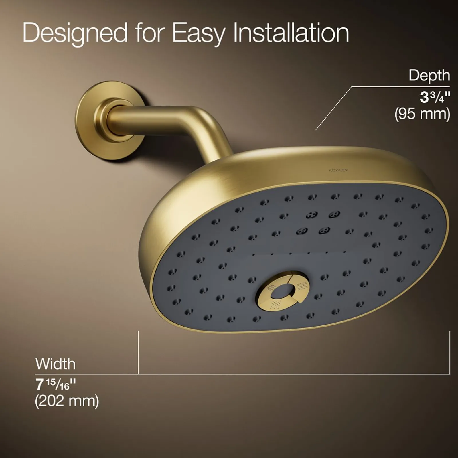 Three-function showerhead, 2.5 gpm^Kohler Best