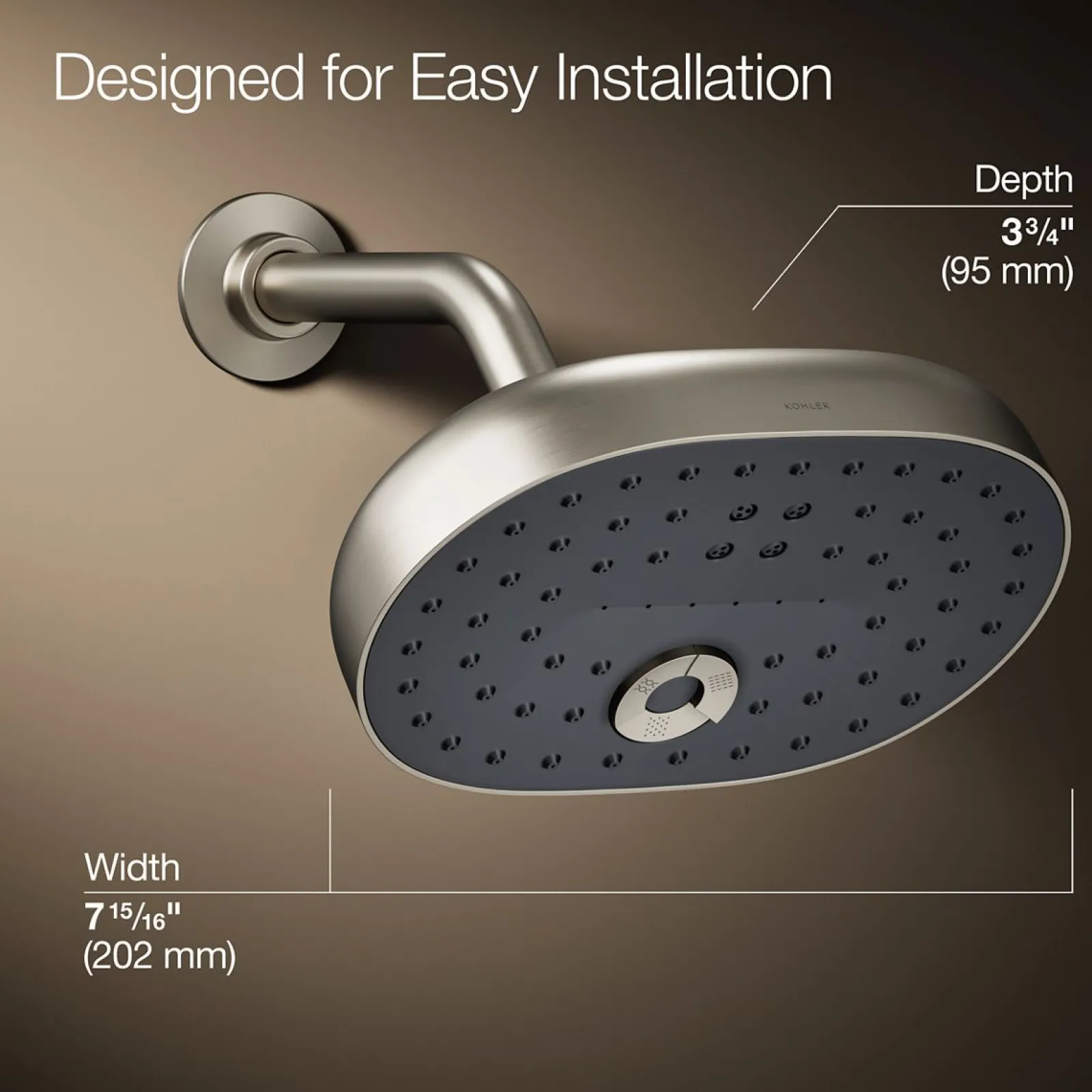 Three-function showerhead, 2.5 gpm^Kohler Best