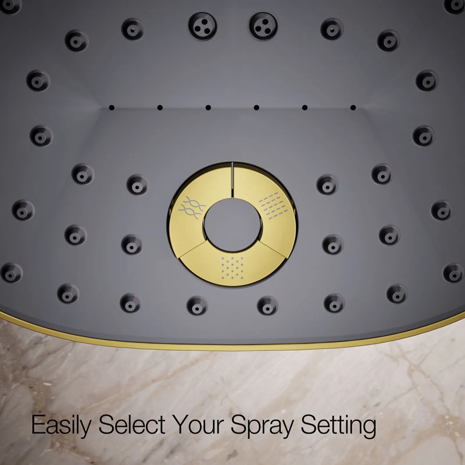 Three-function showerhead, 2.5 gpm^Kohler Best