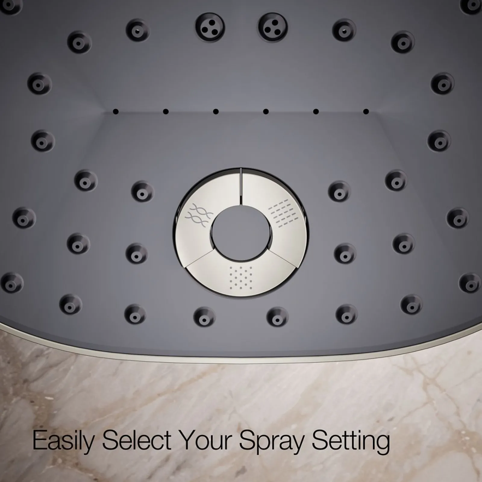 Three-function showerhead, 2.5 gpm^Kohler Best