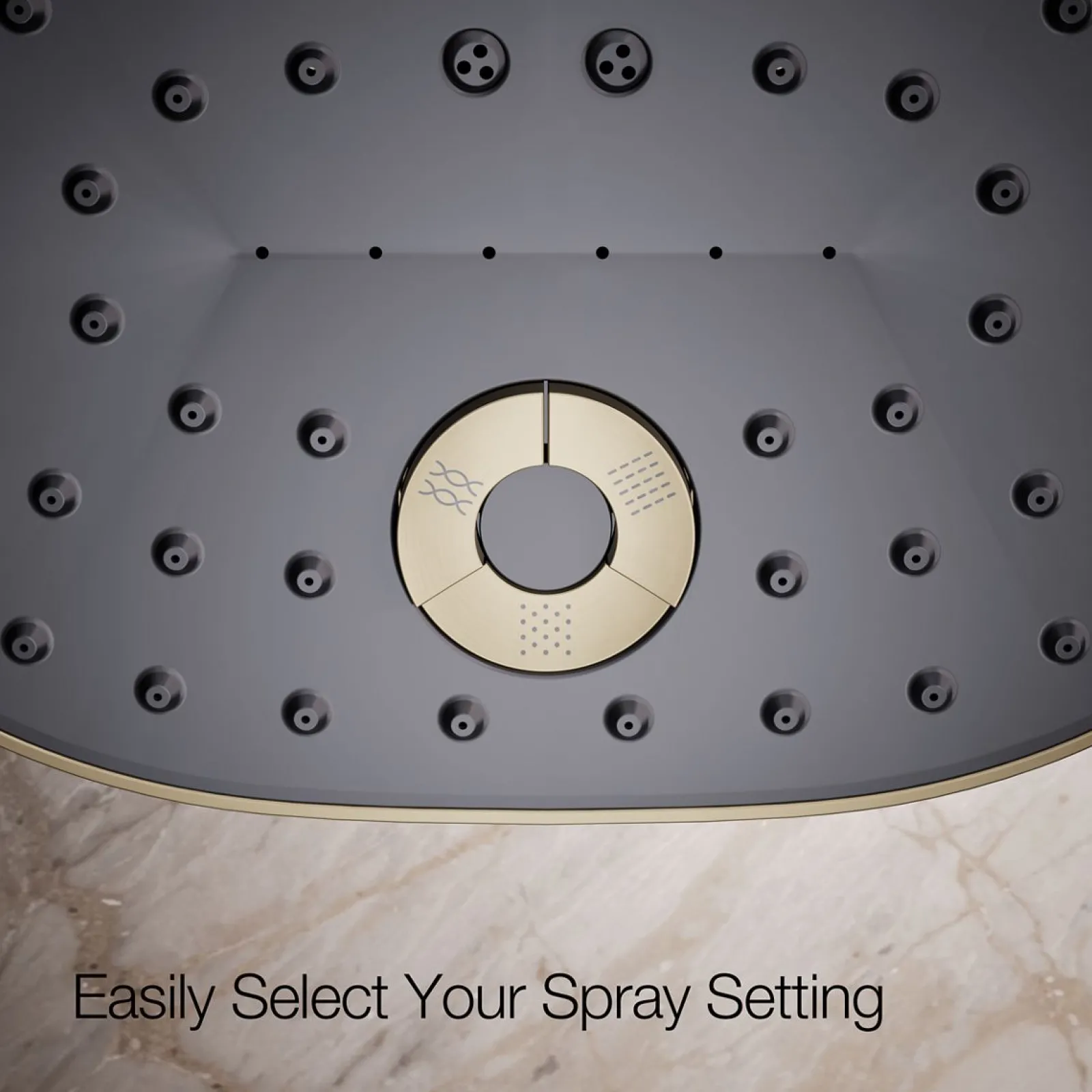 Three-function showerhead, 2.5 gpm^Kohler Best