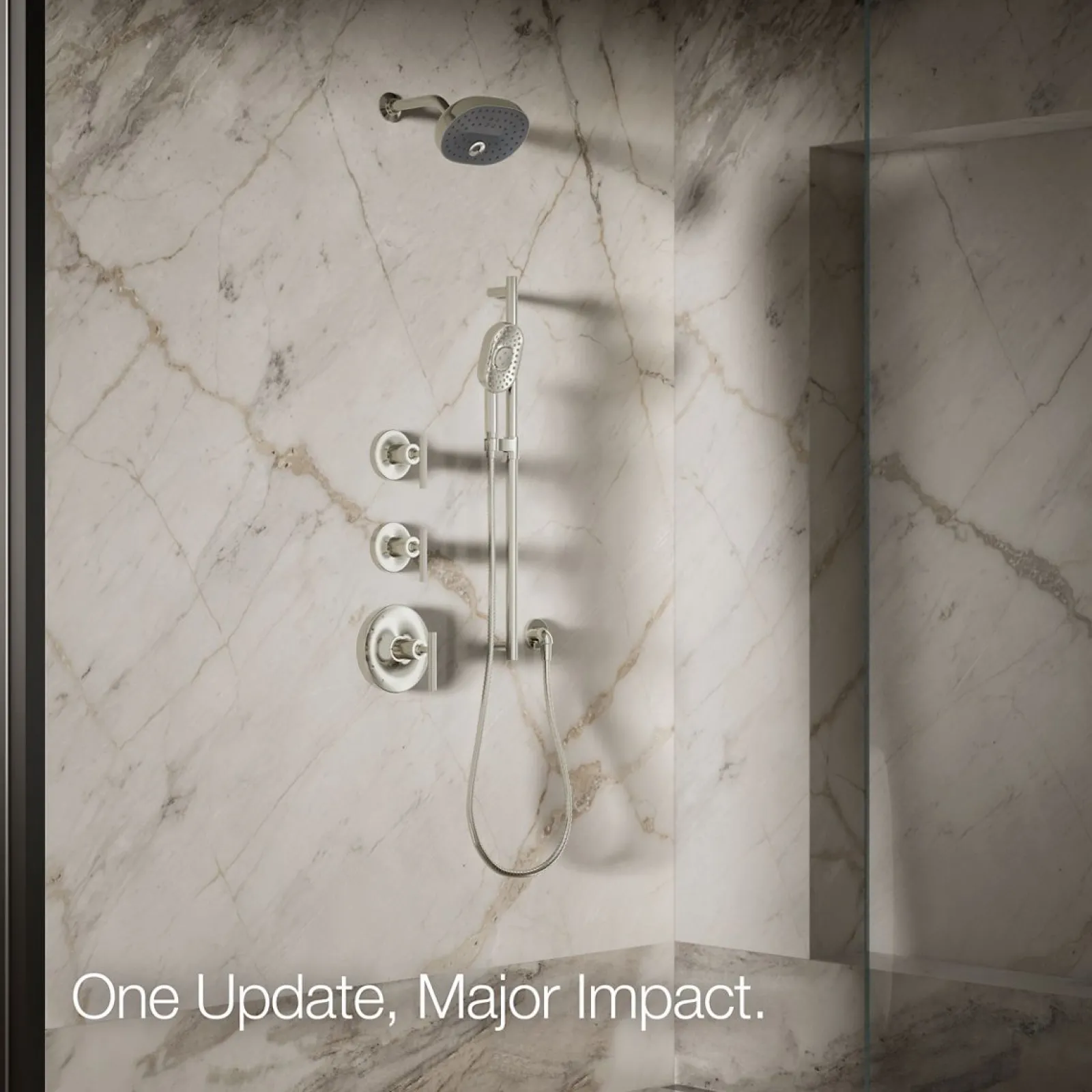 Three-function showerhead, 2.5 gpm^Kohler Best