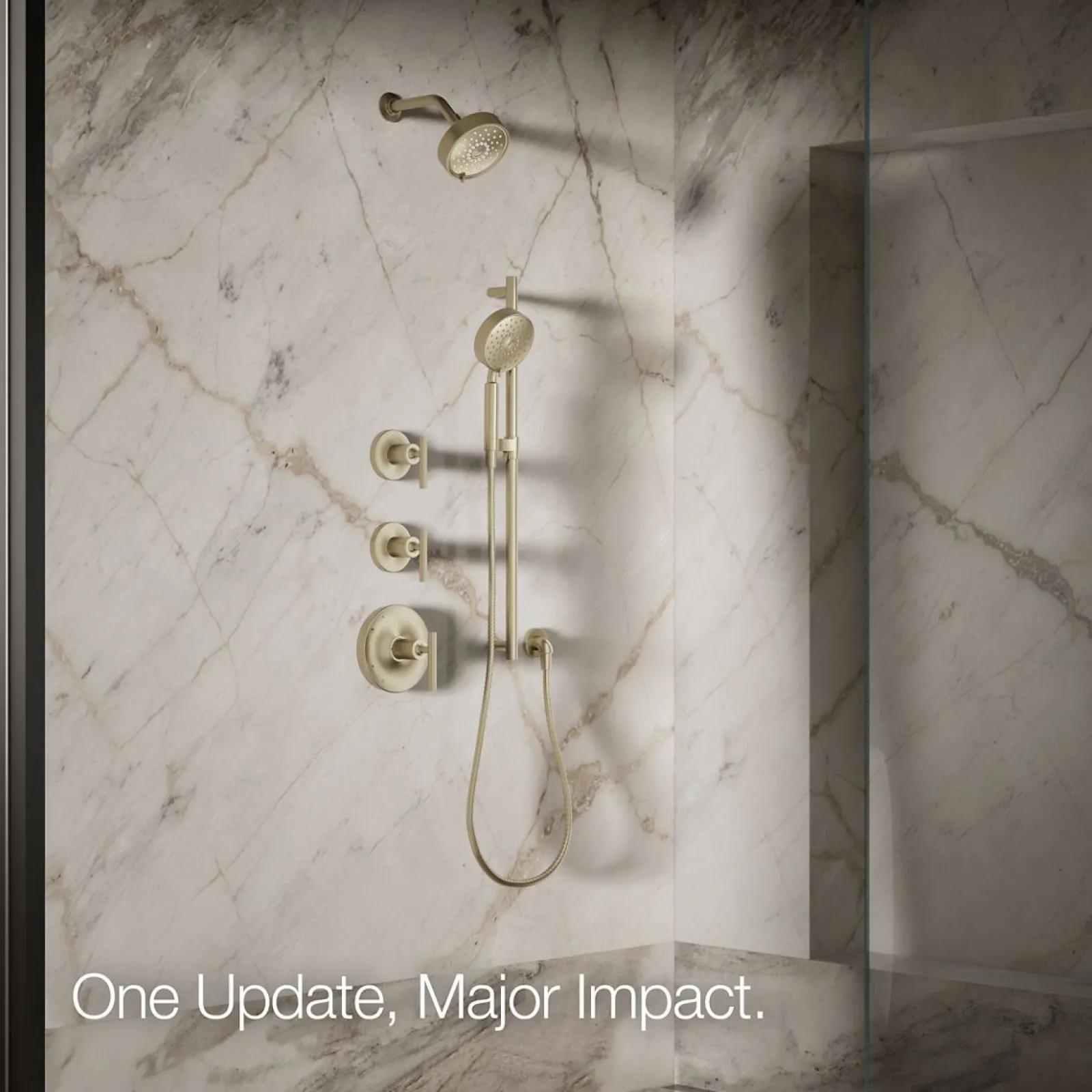 Three-function showerhead, 1.75 gpm^Kohler Outlet