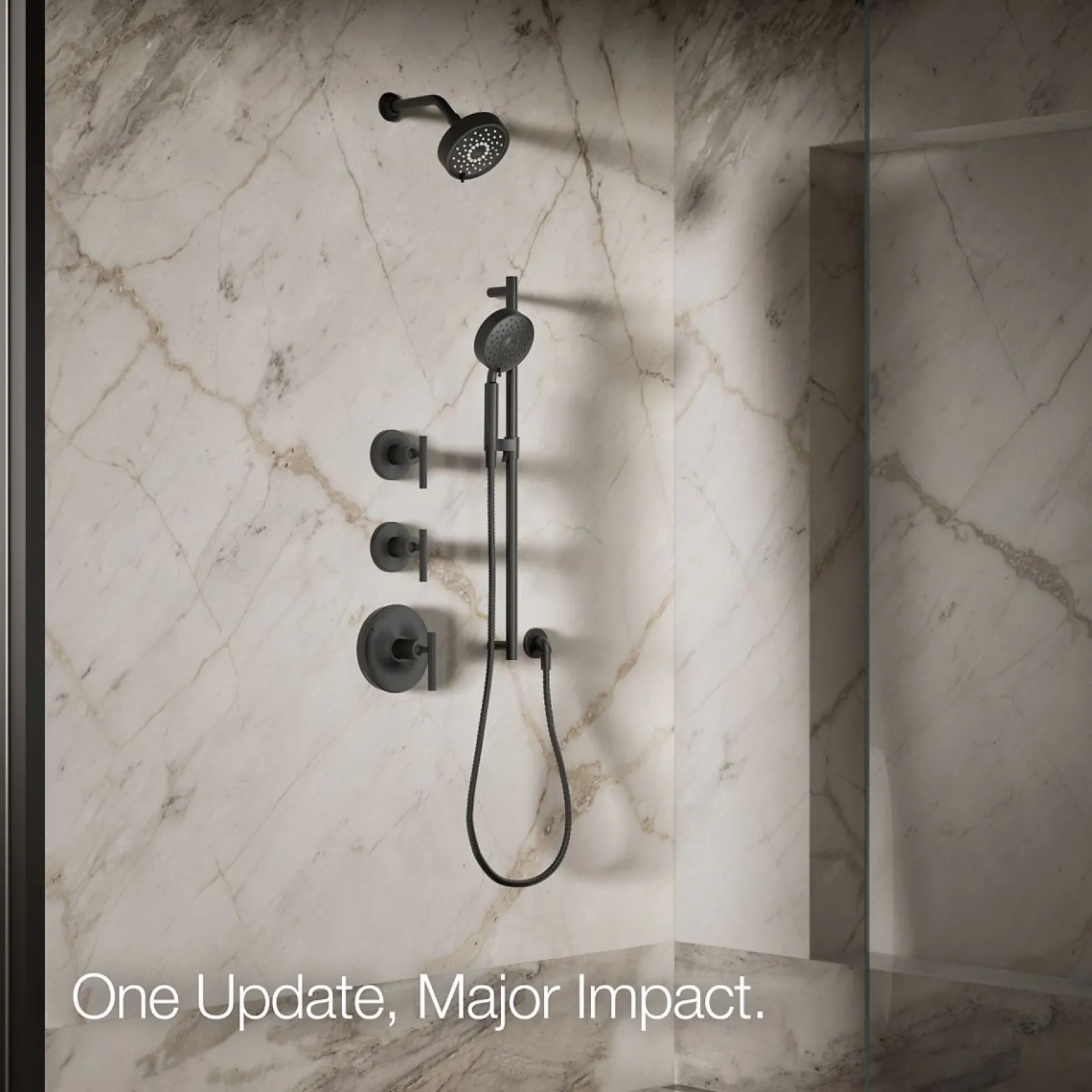 Three-function showerhead, 2.5 gpm^Kohler Discount