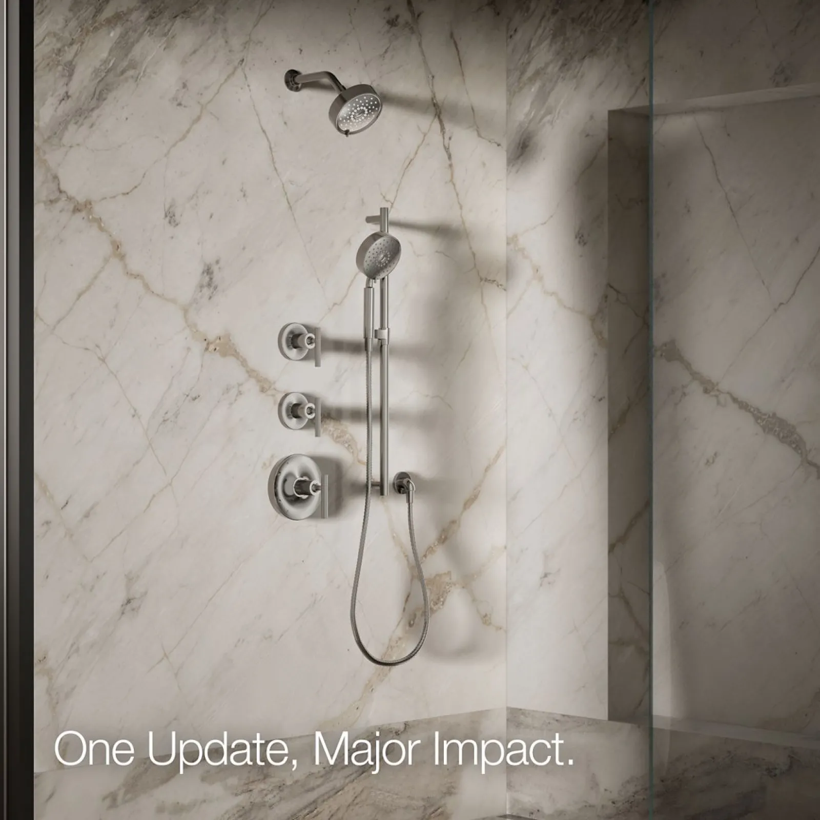 Three-function showerhead, 2.5 gpm^Kohler Discount