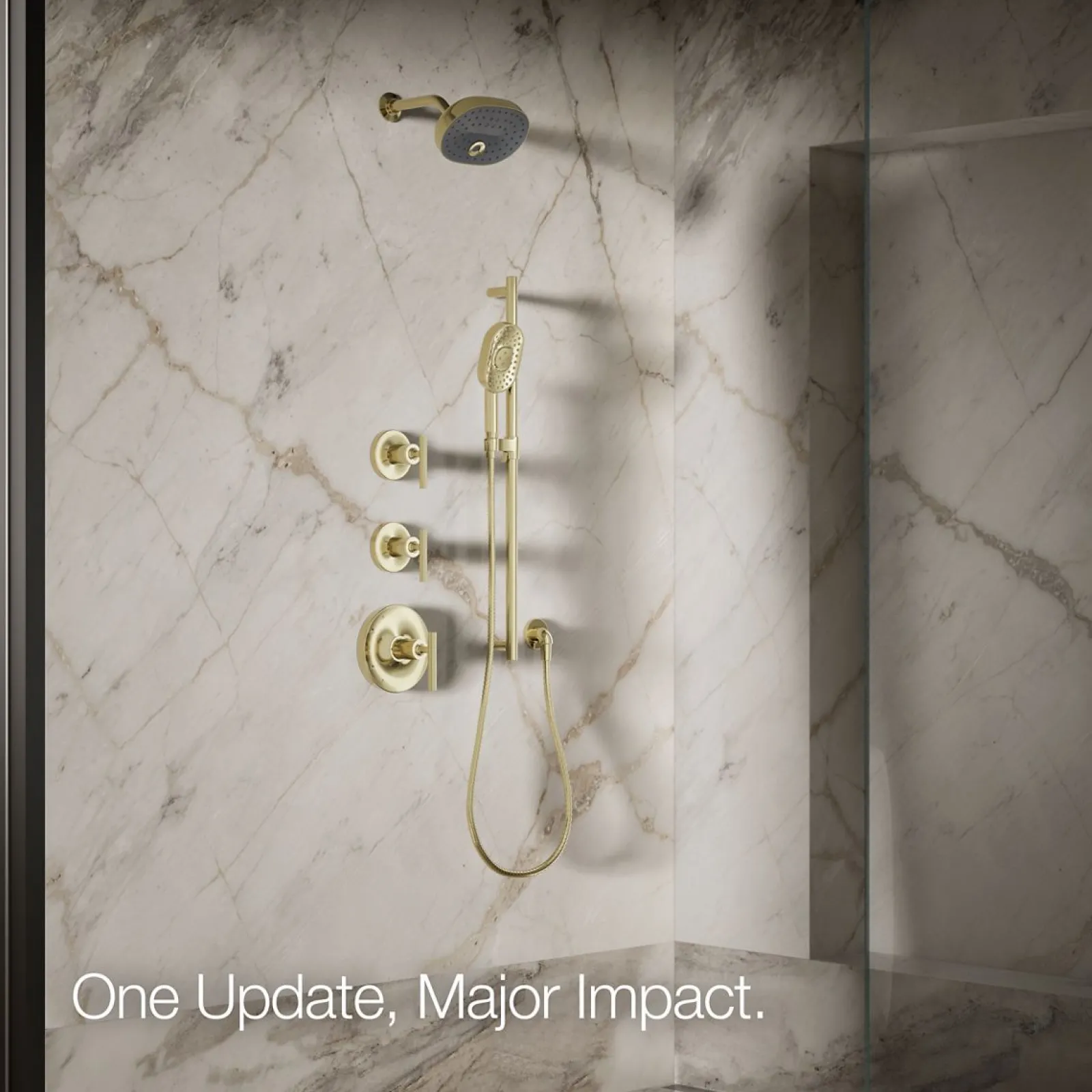 Three-function showerhead, 1.75 gpm^Kohler Online