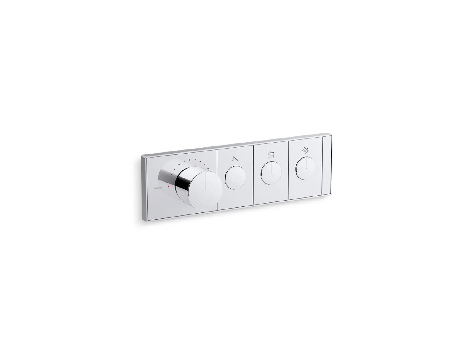 Three-outlet recessed mechanical thermostatic valve control^Kohler Online