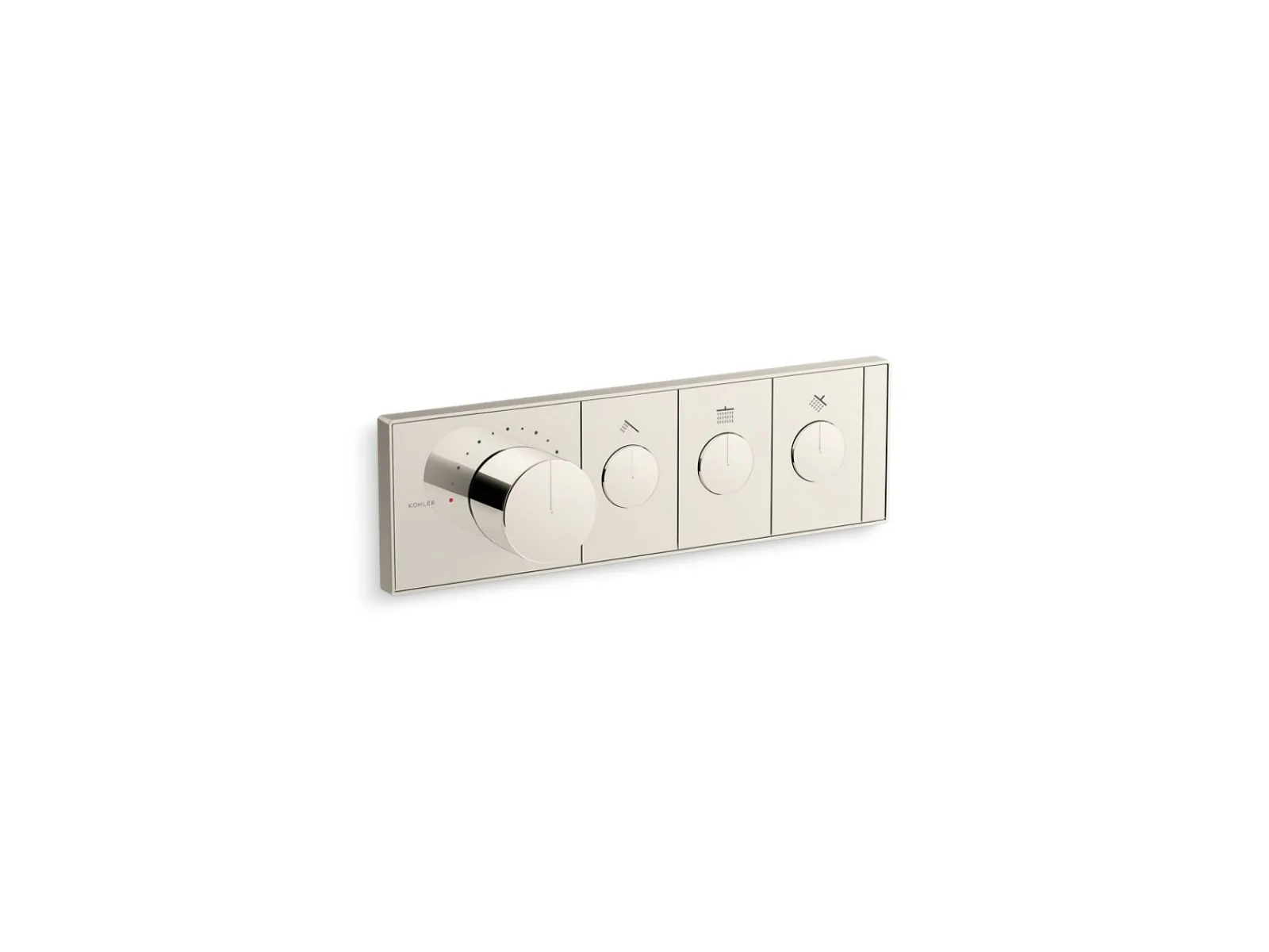Three-outlet recessed mechanical thermostatic valve control^Kohler Online