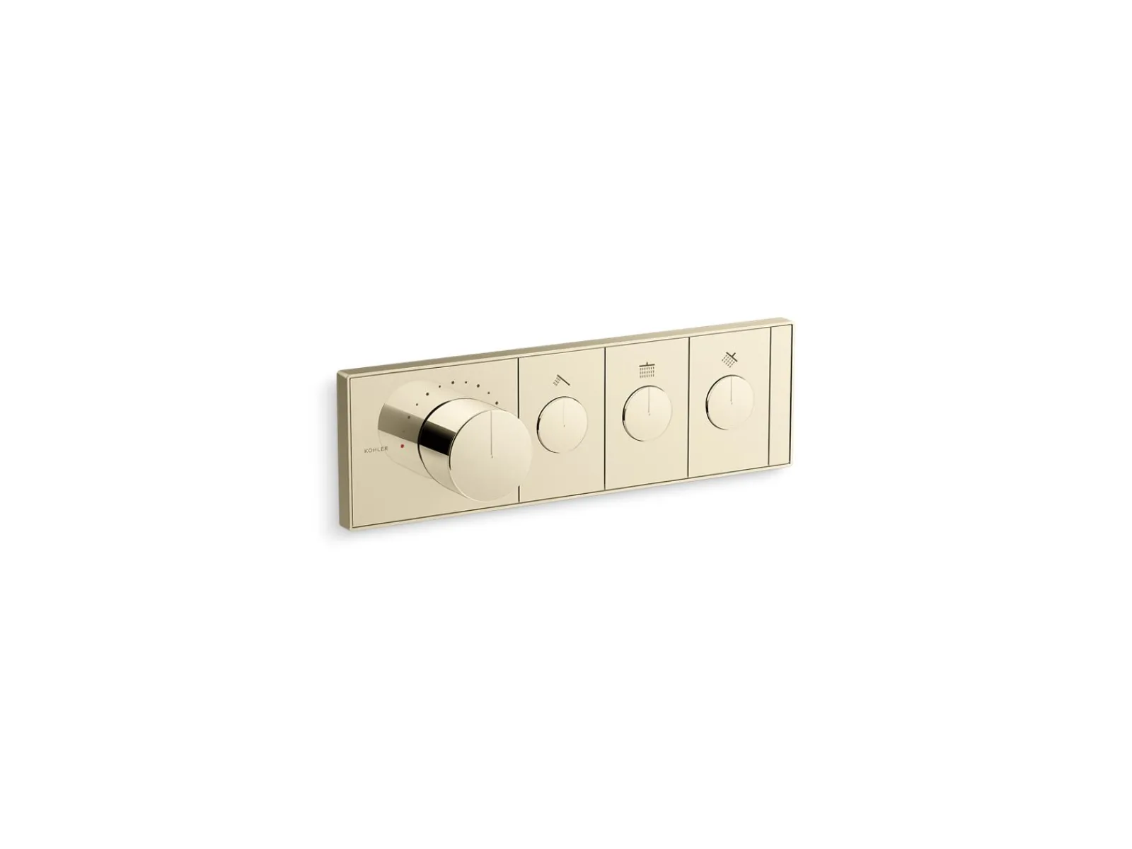 Three-outlet recessed mechanical thermostatic valve control^Kohler Online
