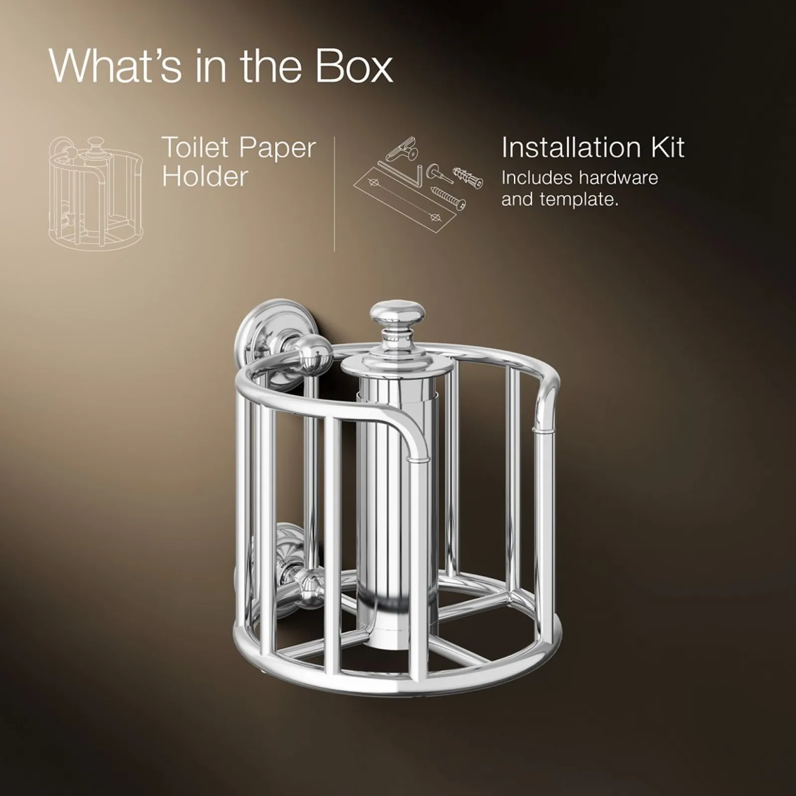 Toilet paper carriage^Kohler