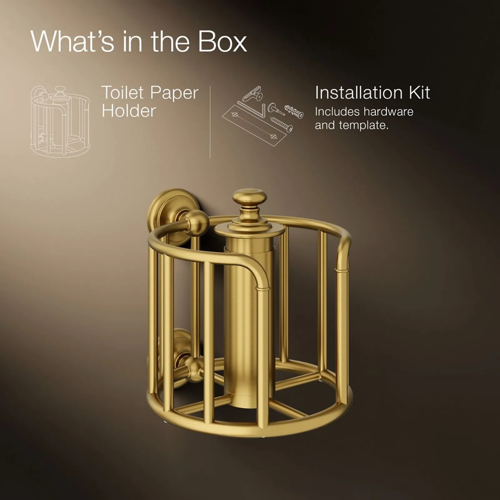 Toilet paper carriage^Kohler
