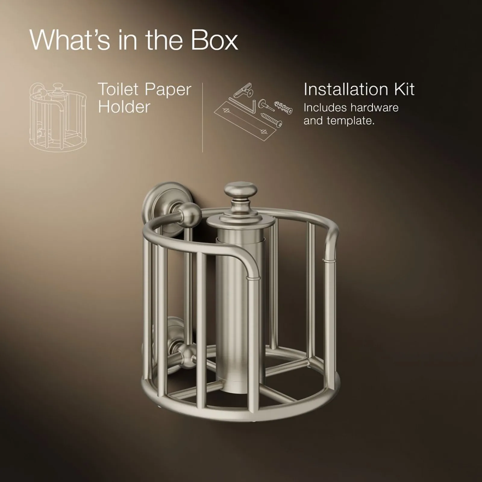 Toilet paper carriage^Kohler