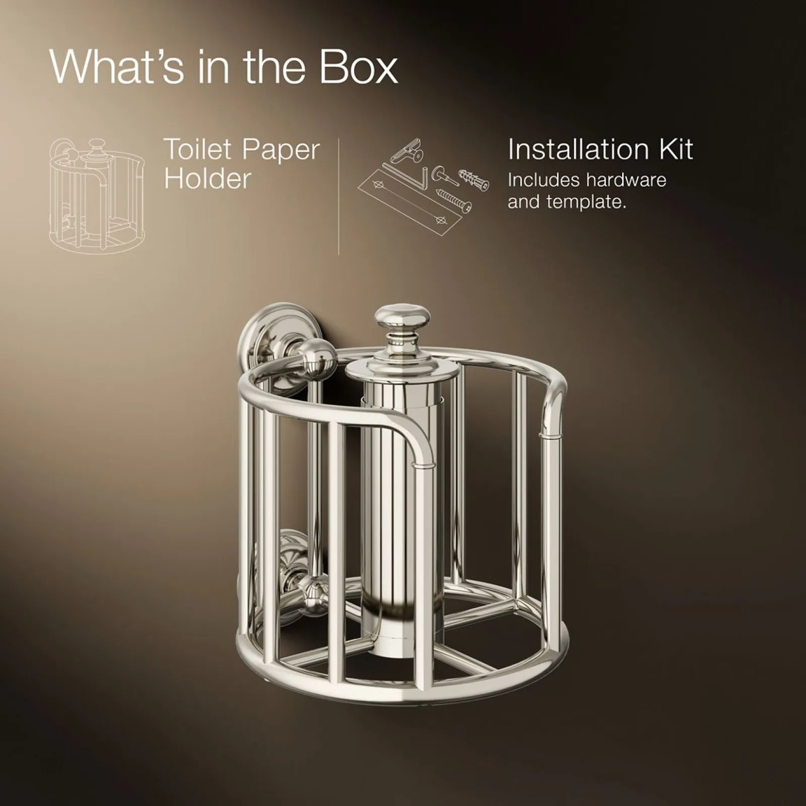 Toilet paper carriage^Kohler