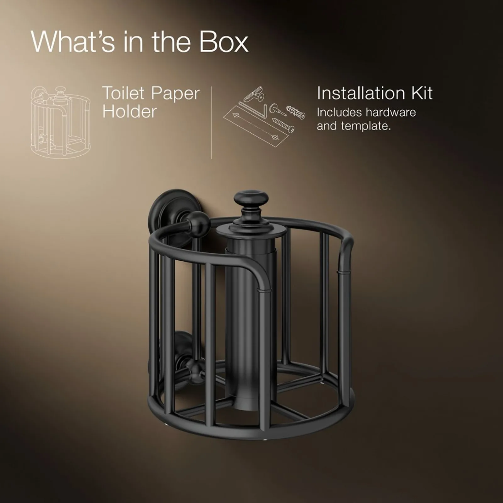 Toilet paper carriage^Kohler