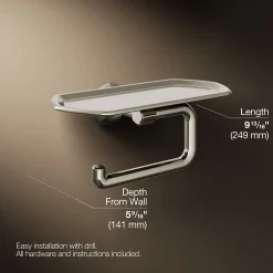 Toilet paper holder with tray^Kohler Discount