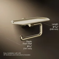 Toilet paper holder with tray^Kohler Discount