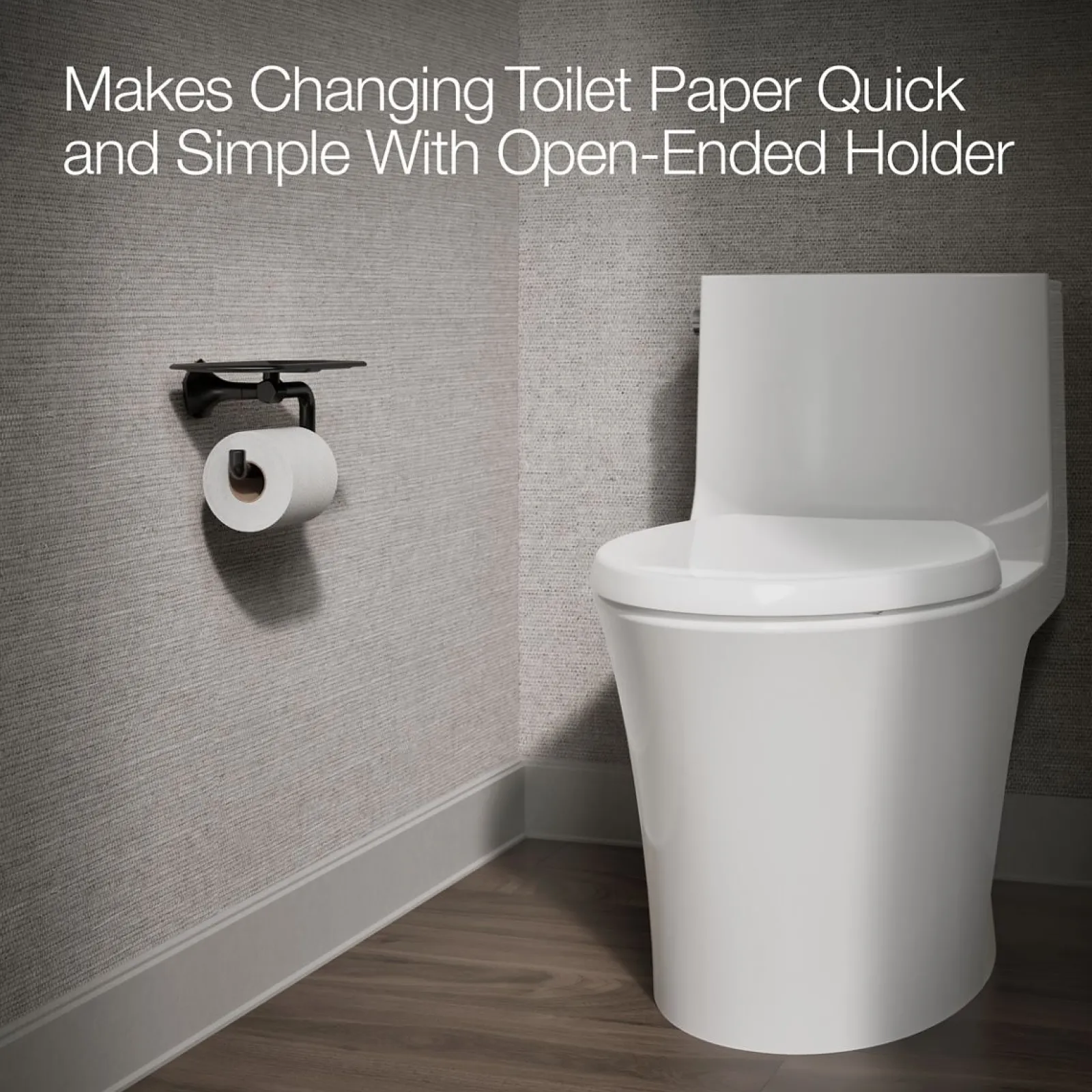 Toilet paper holder with tray^Kohler Discount