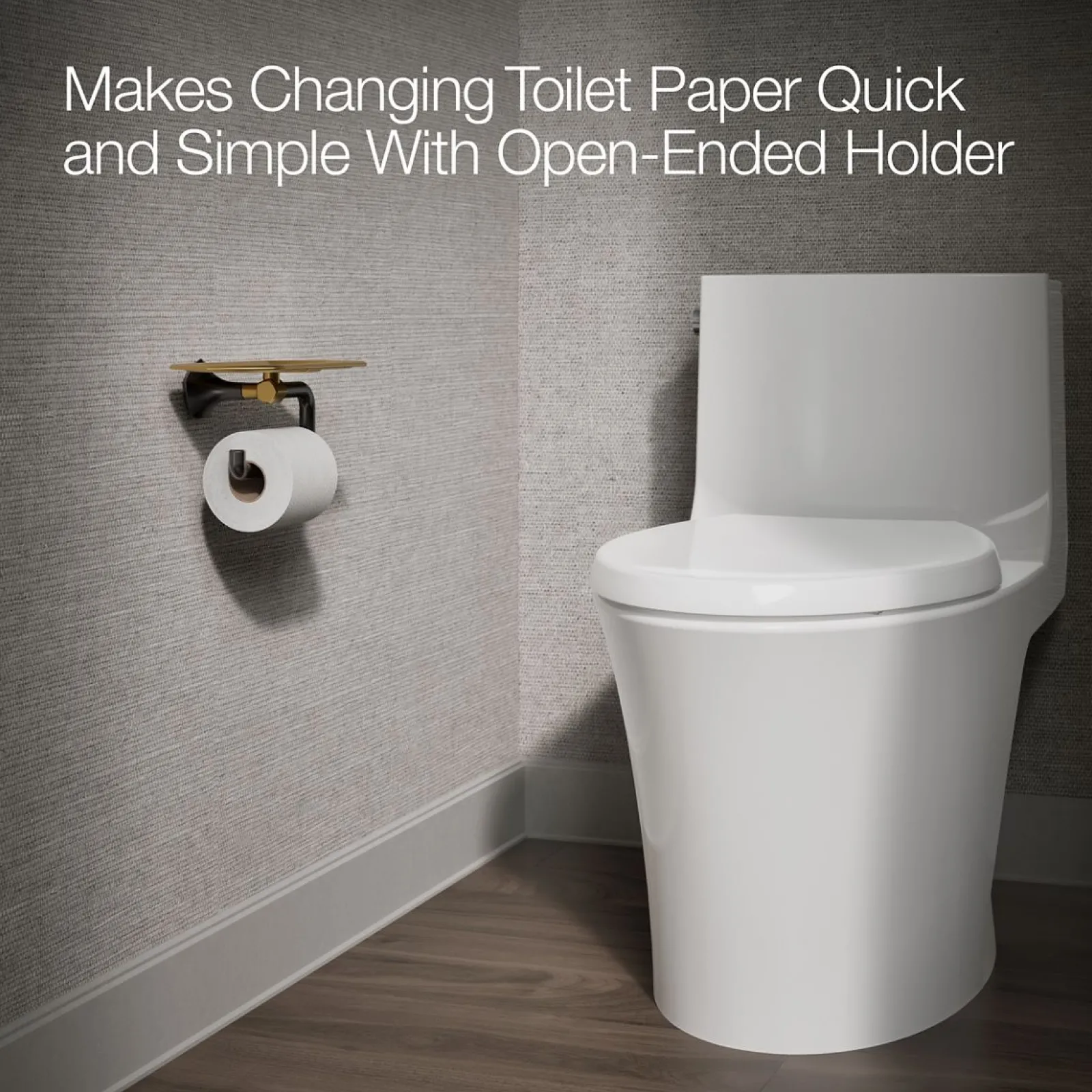 Toilet paper holder with tray^Kohler Discount