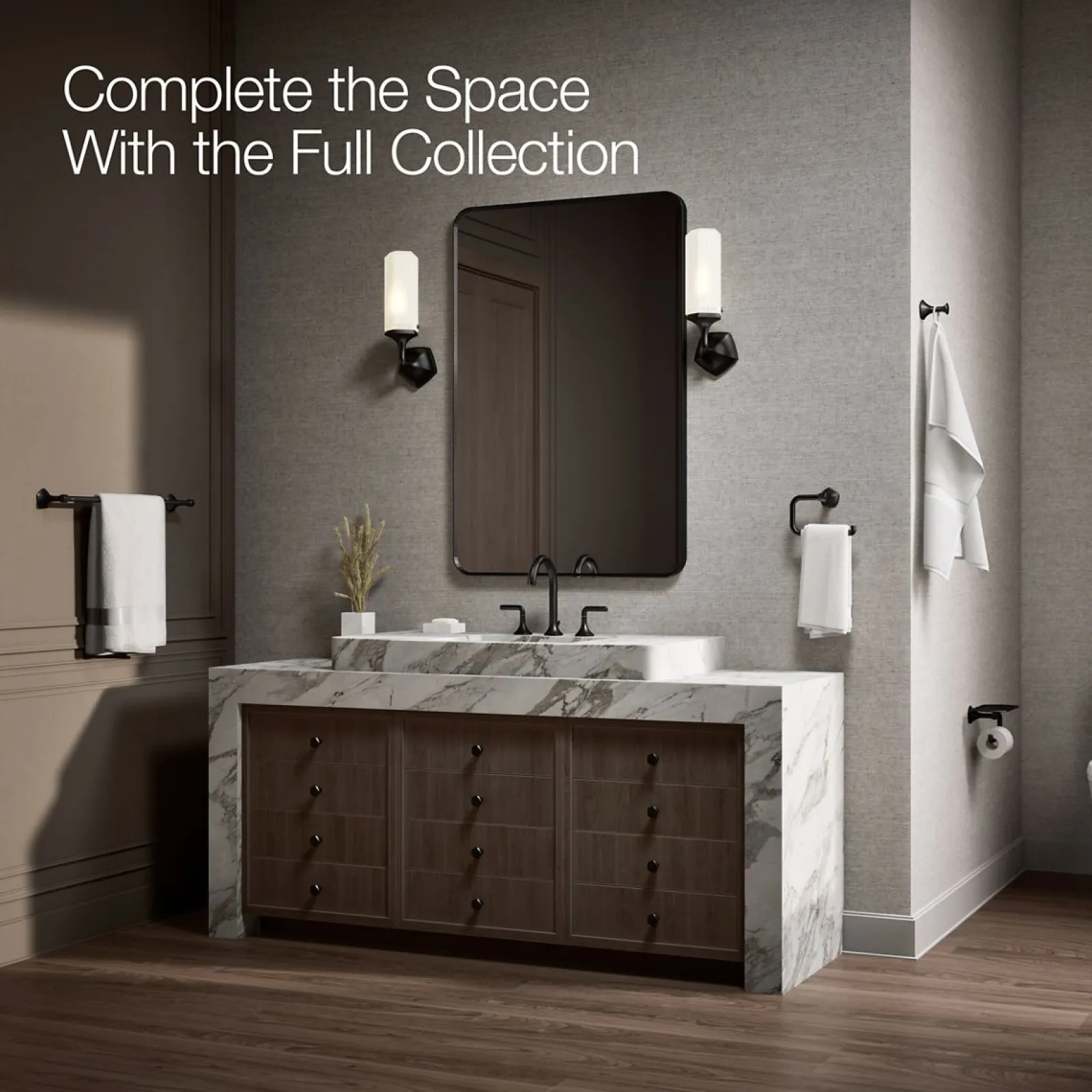 Toilet paper holder with tray^Kohler Discount