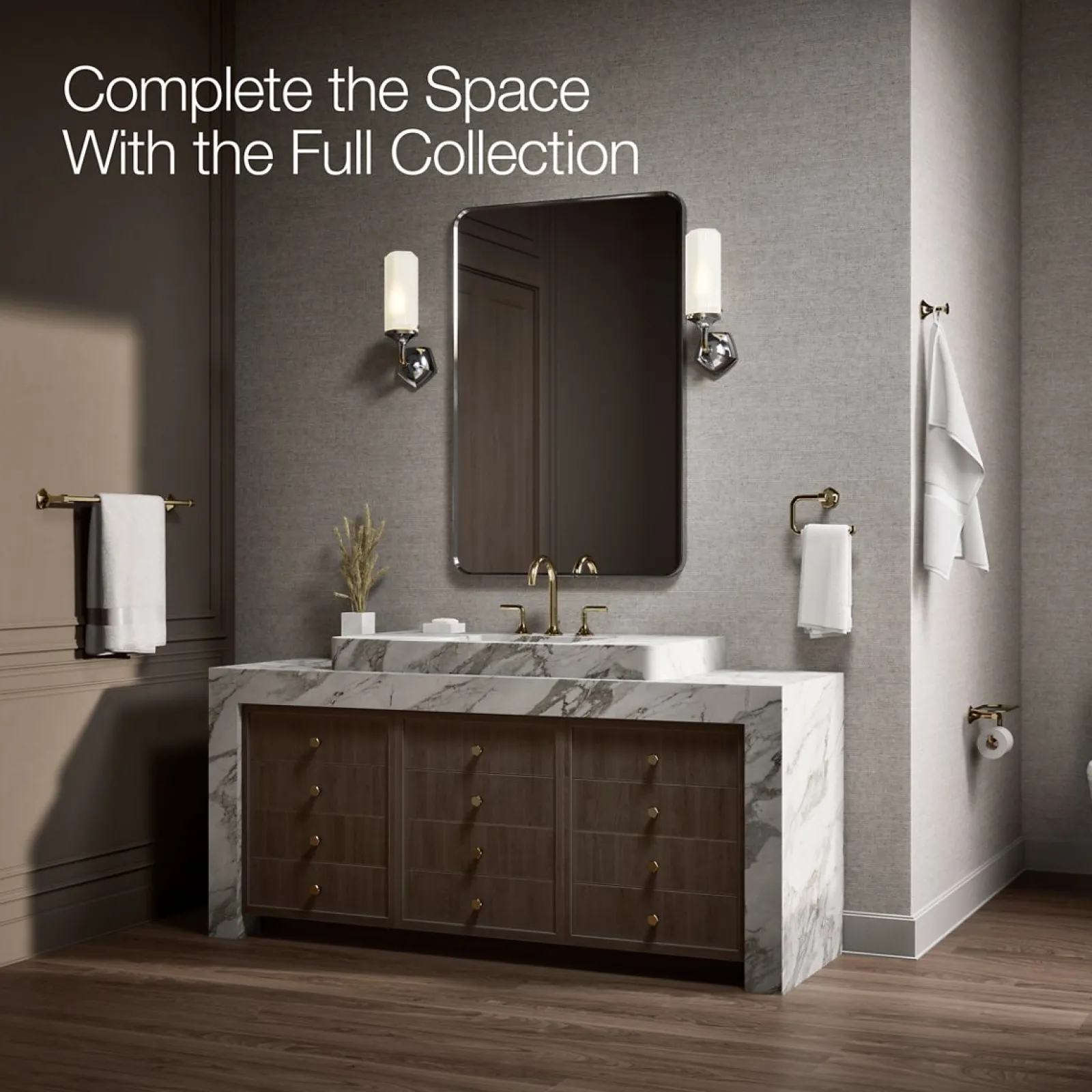 Toilet paper holder with tray^Kohler Discount