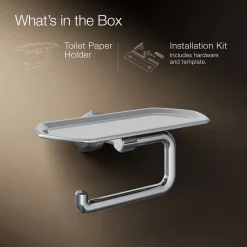 Toilet paper holder with tray^Kohler Discount