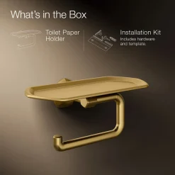 Toilet paper holder with tray^Kohler Discount