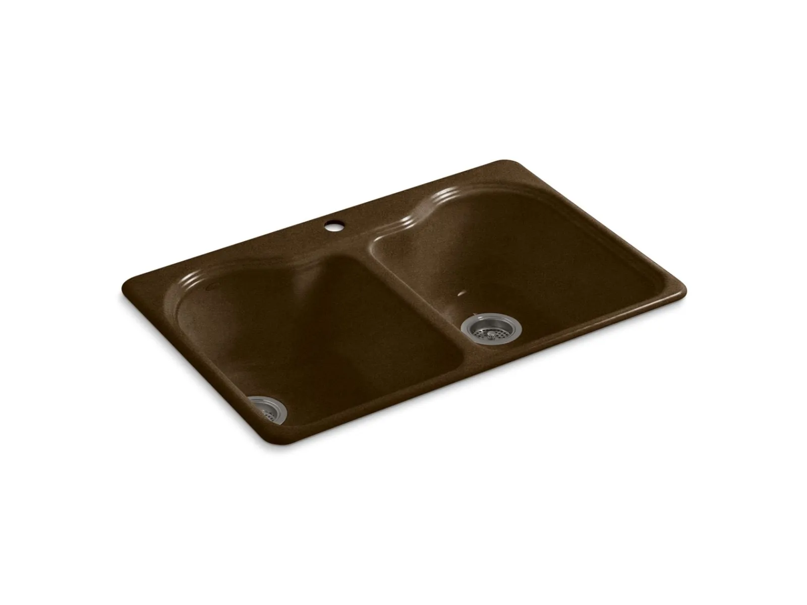 33" top-mount double-bowl kitchen sink^Kohler New