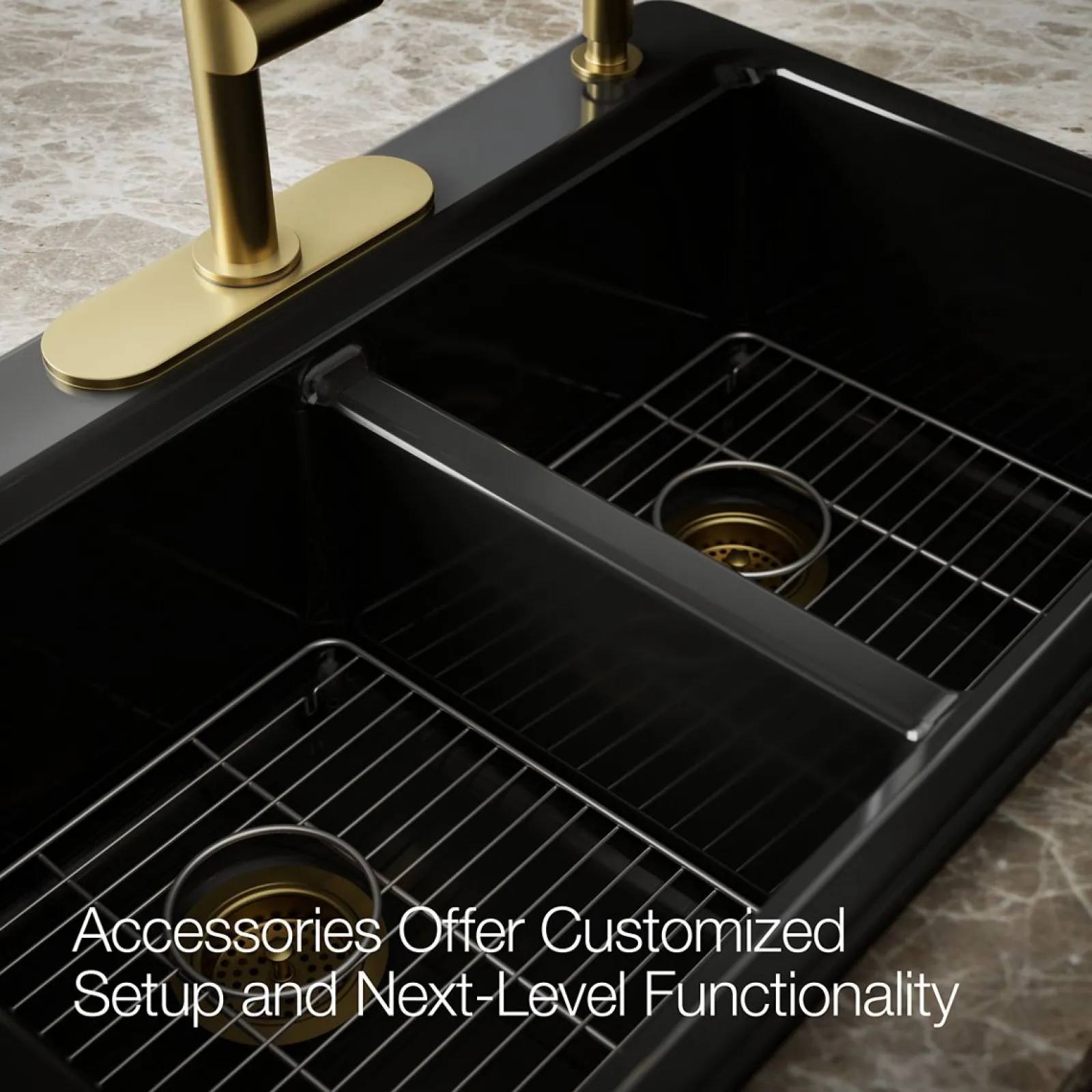 33" top-mount double-bowl kitchen sink^Kohler Clearance