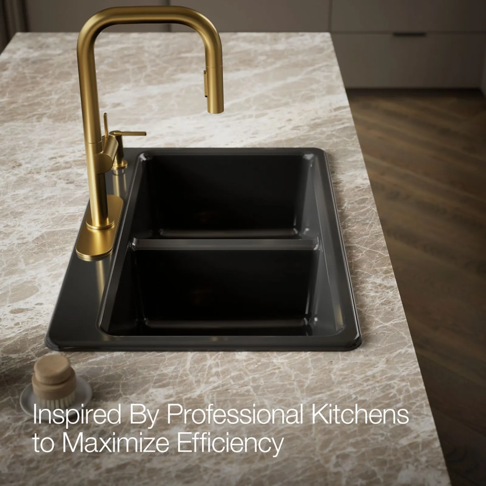 33" top-mount double-bowl kitchen sink^Kohler Clearance