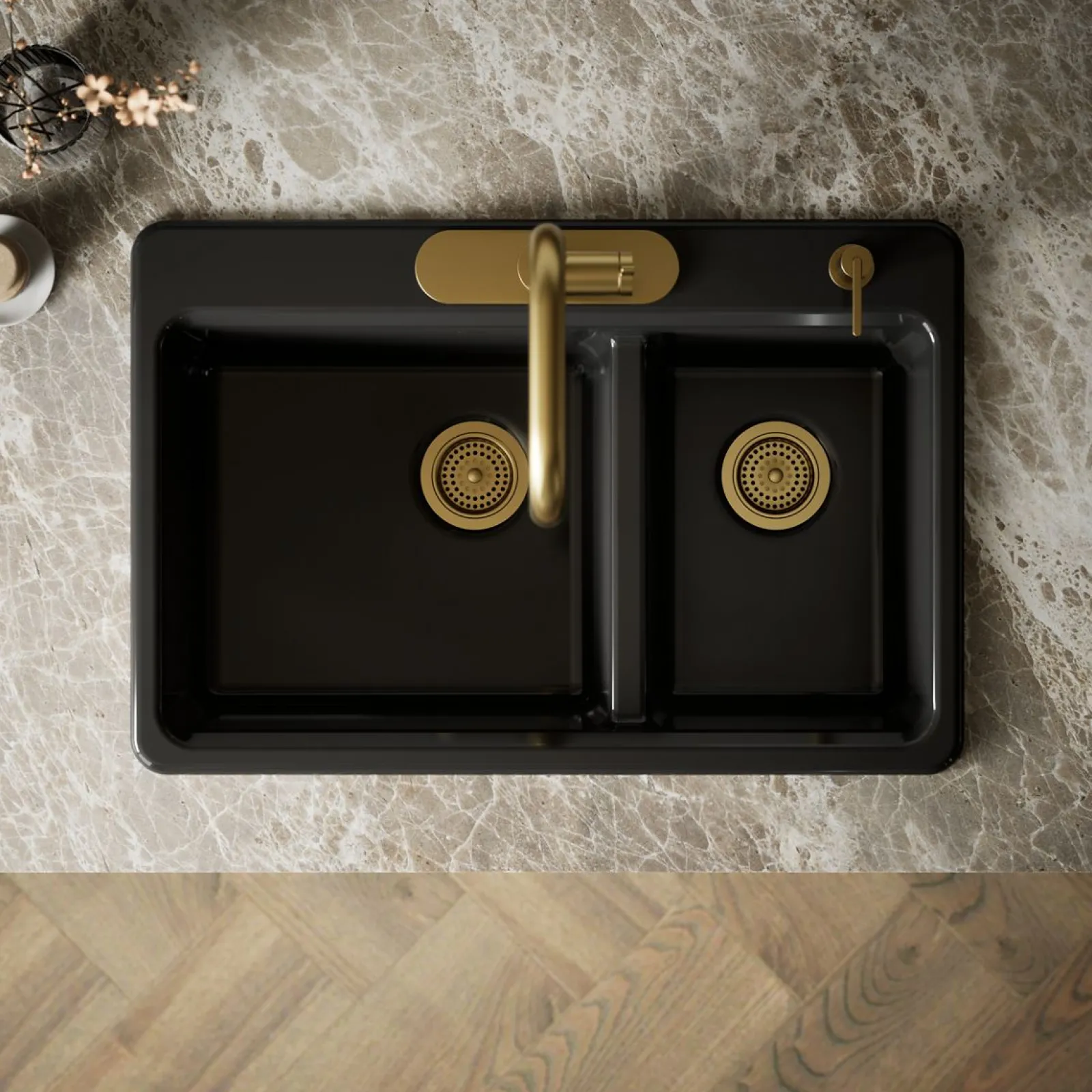 33" top-mount double-bowl kitchen sink^Kohler Sale