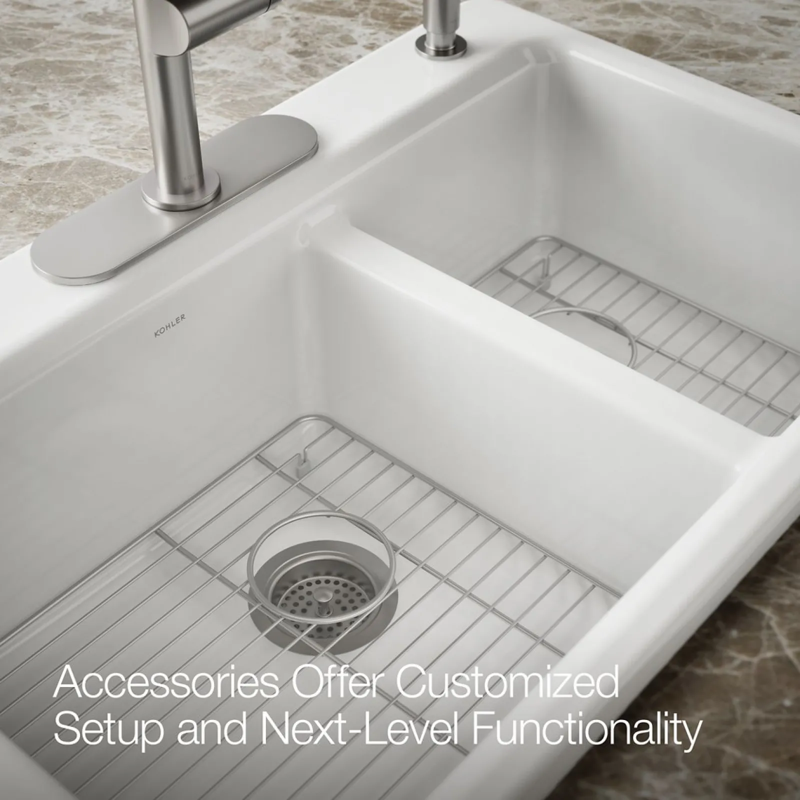 33" top-mount double-bowl kitchen sink^Kohler Sale