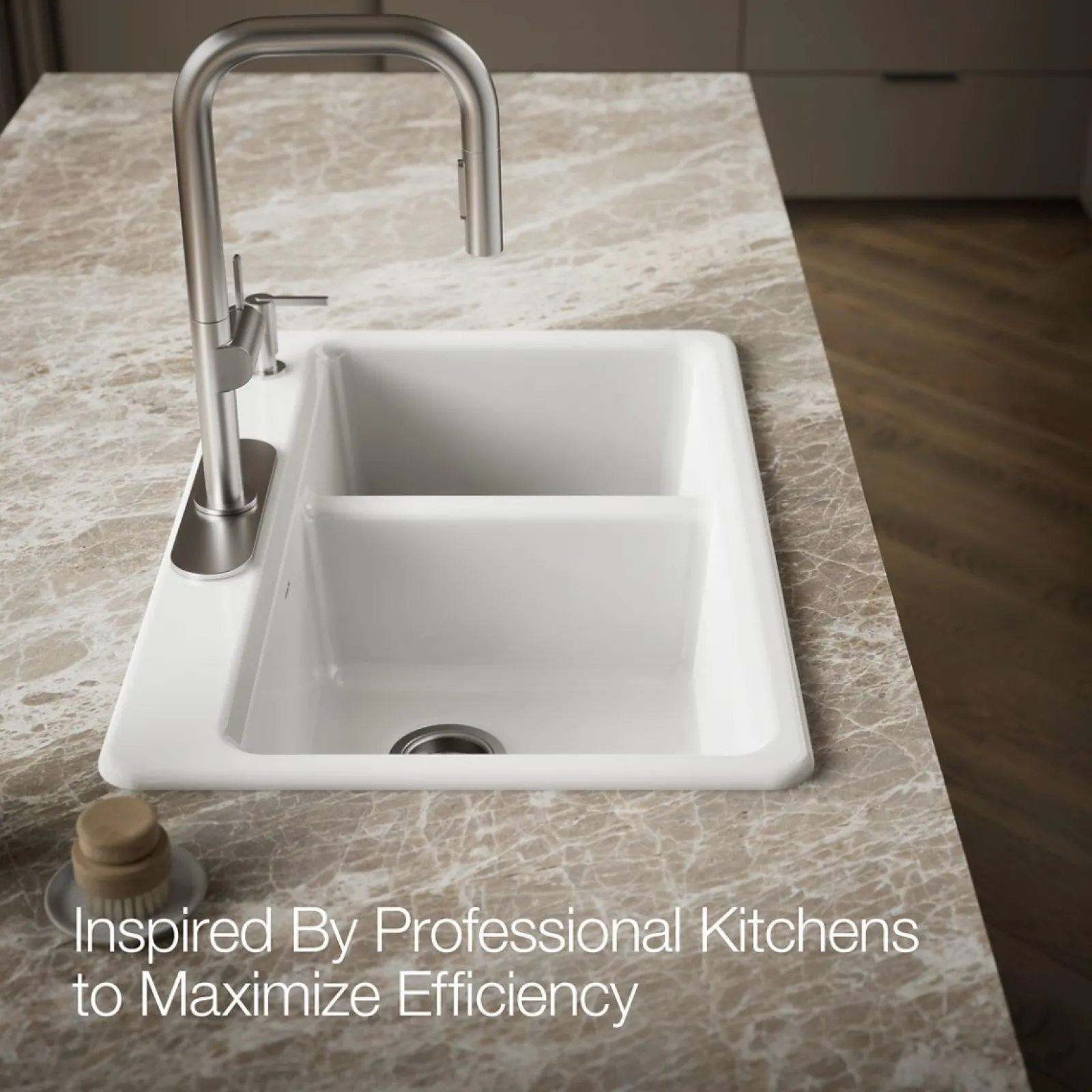 33" top-mount double-bowl kitchen sink^Kohler Sale
