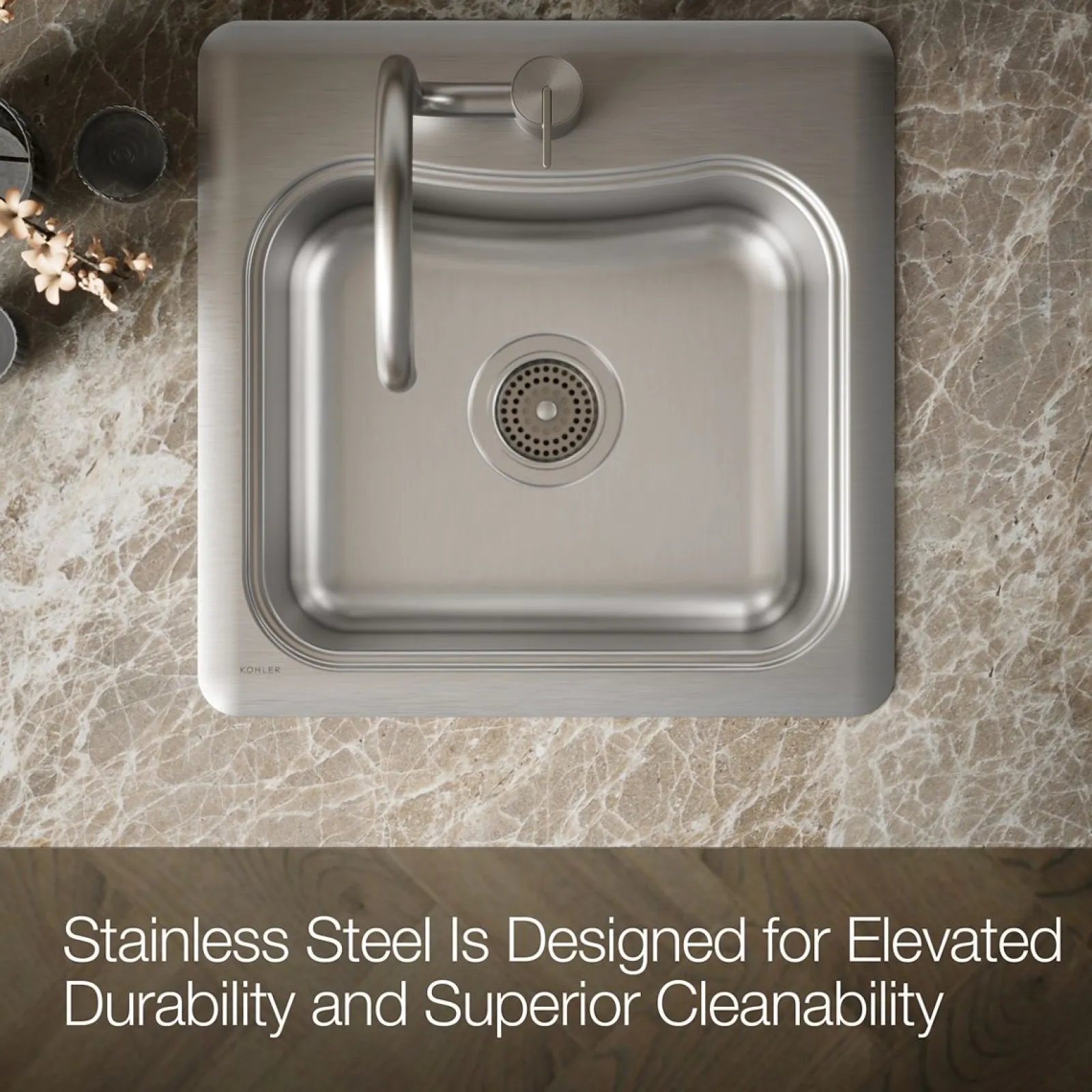 20" top-mount single-bowl bar sink^Kohler Hot