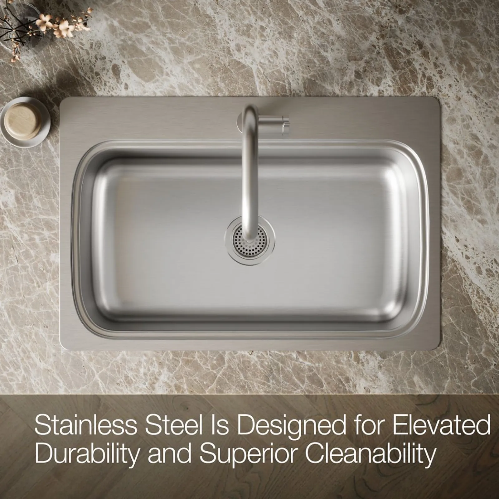 33" top-mount single-bowl kitchen sink^Kohler Outlet