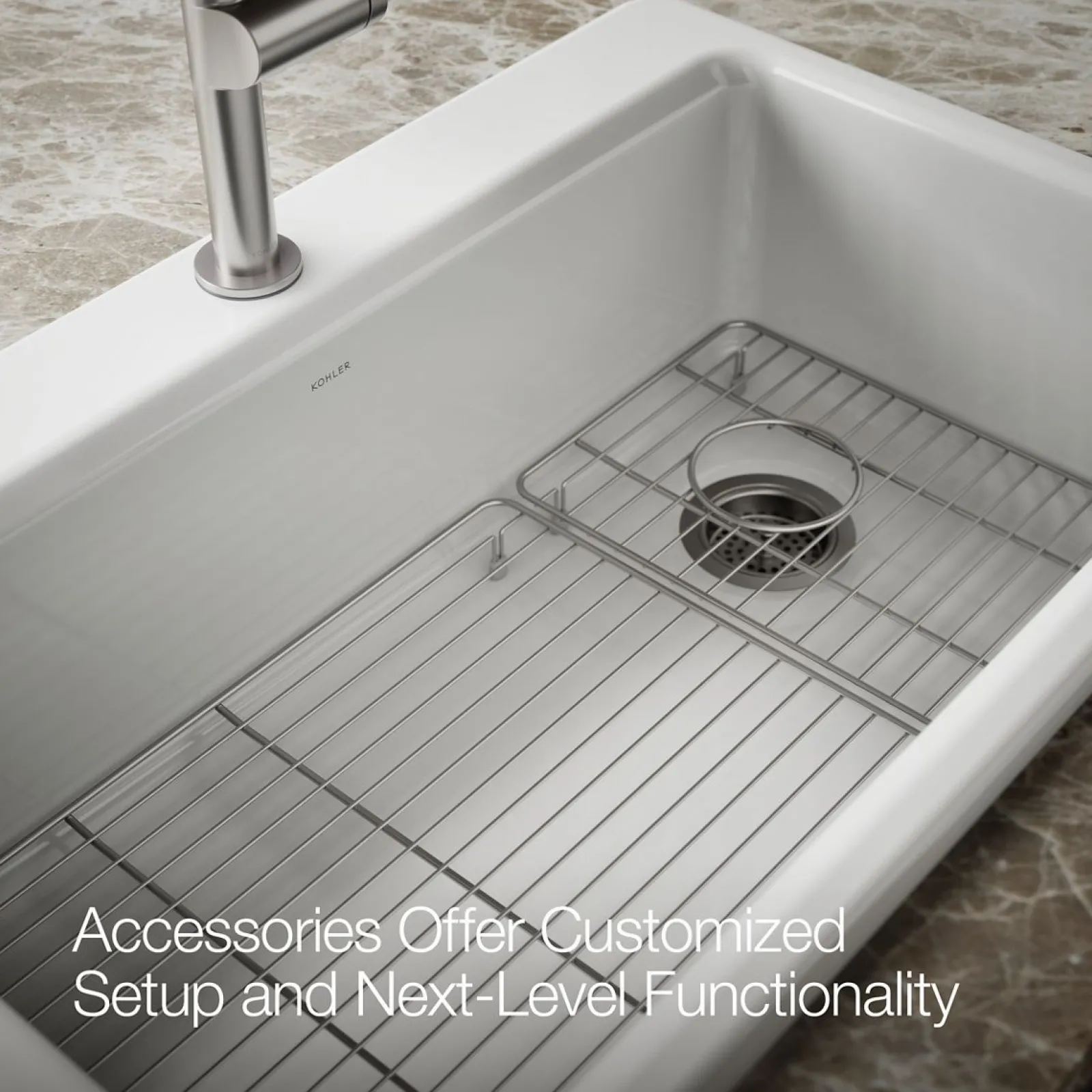 33" top-mount single-bowl kitchen sink^Kohler New