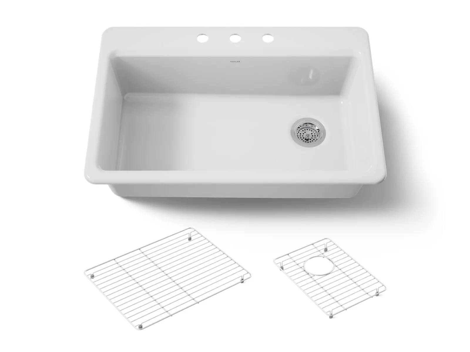 33" top-mount single-bowl kitchen sink^Kohler