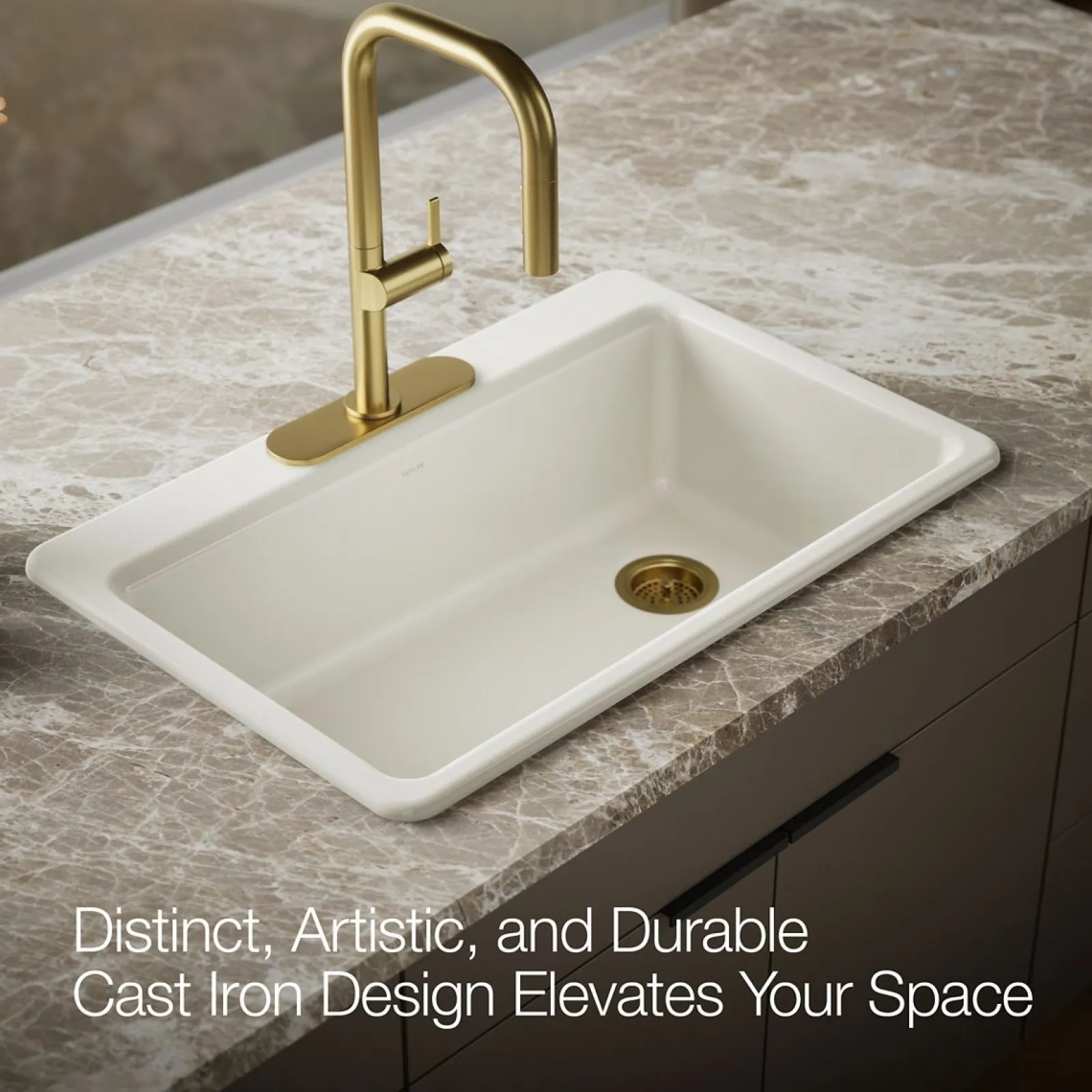 33" top-mount single-bowl kitchen sink^Kohler