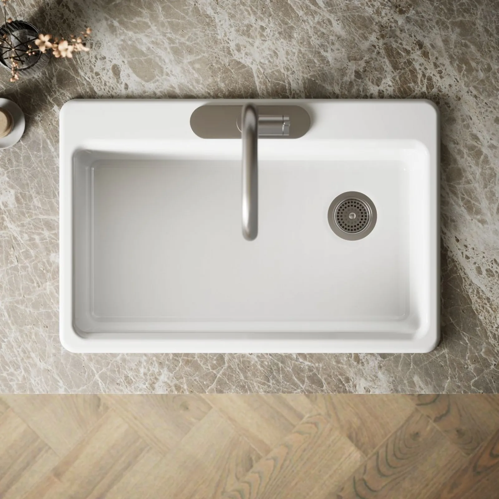 33" top-mount single-bowl kitchen sink^Kohler