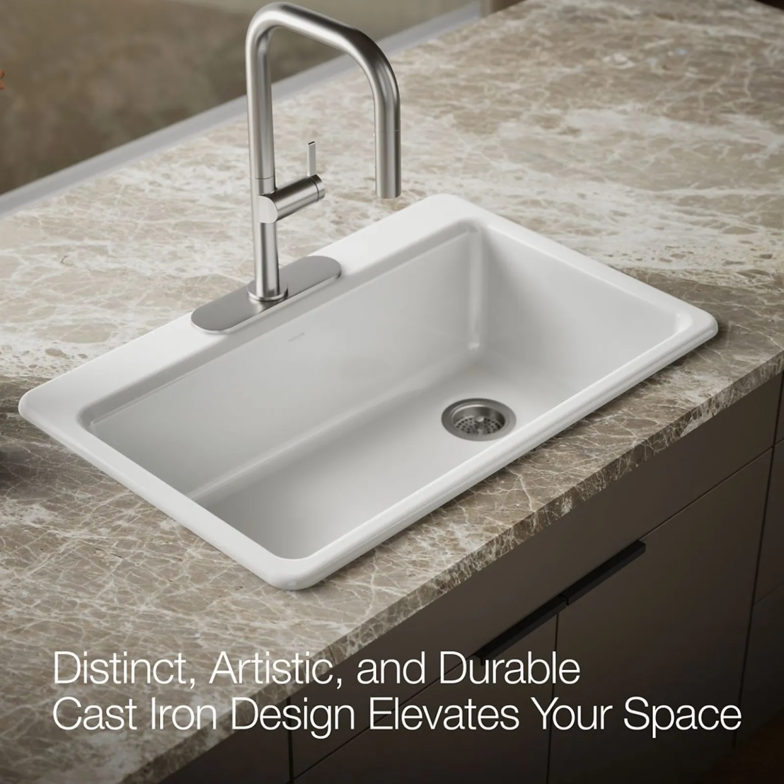 33" top-mount single-bowl kitchen sink^Kohler