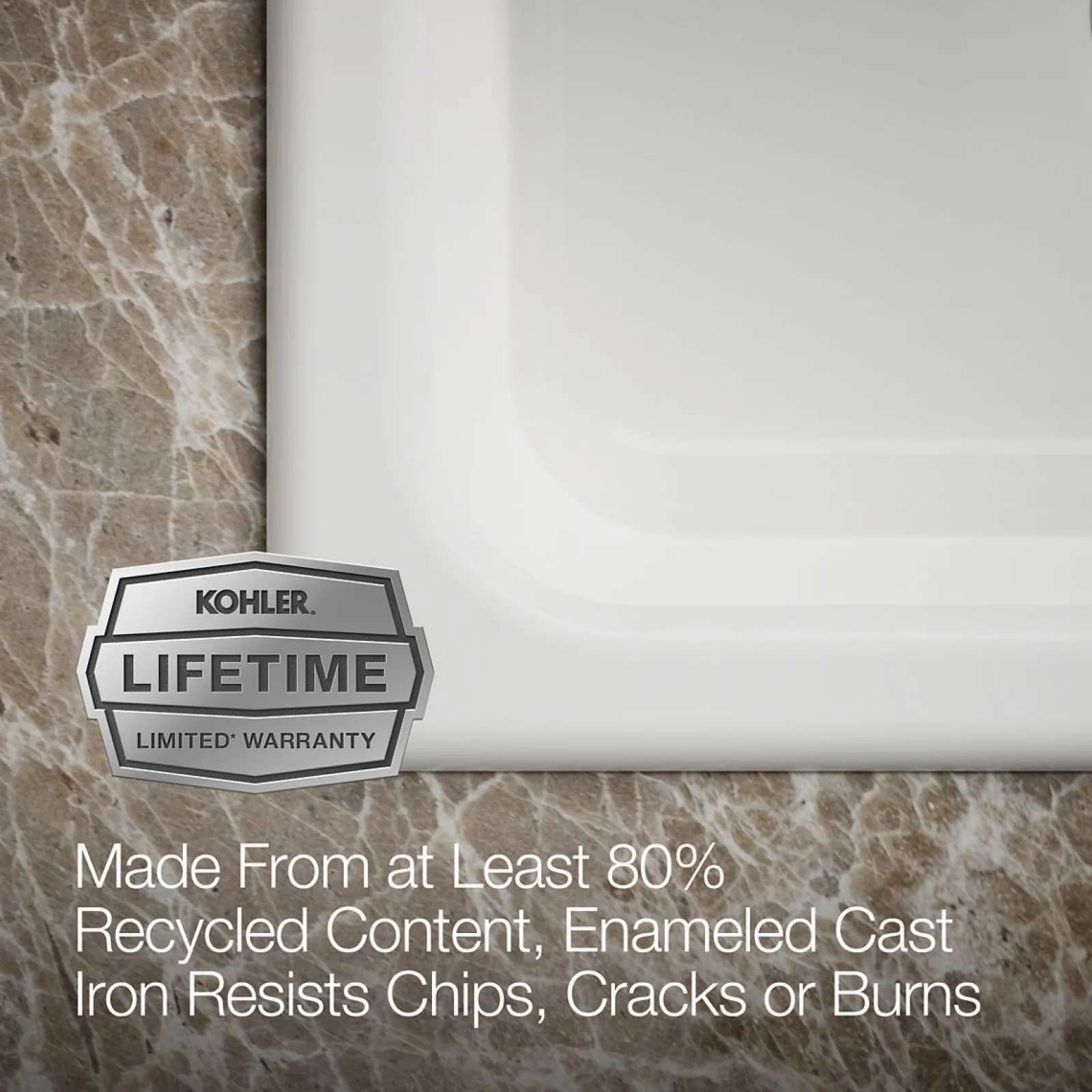 25" top-mount single-bowl kitchen sink^Kohler Best