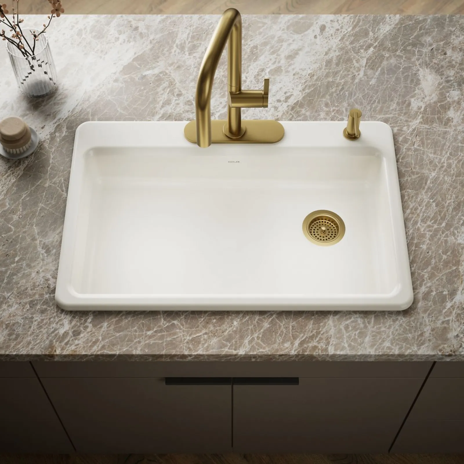 33" top-mount single-bowl kitchen sink^Kohler Online