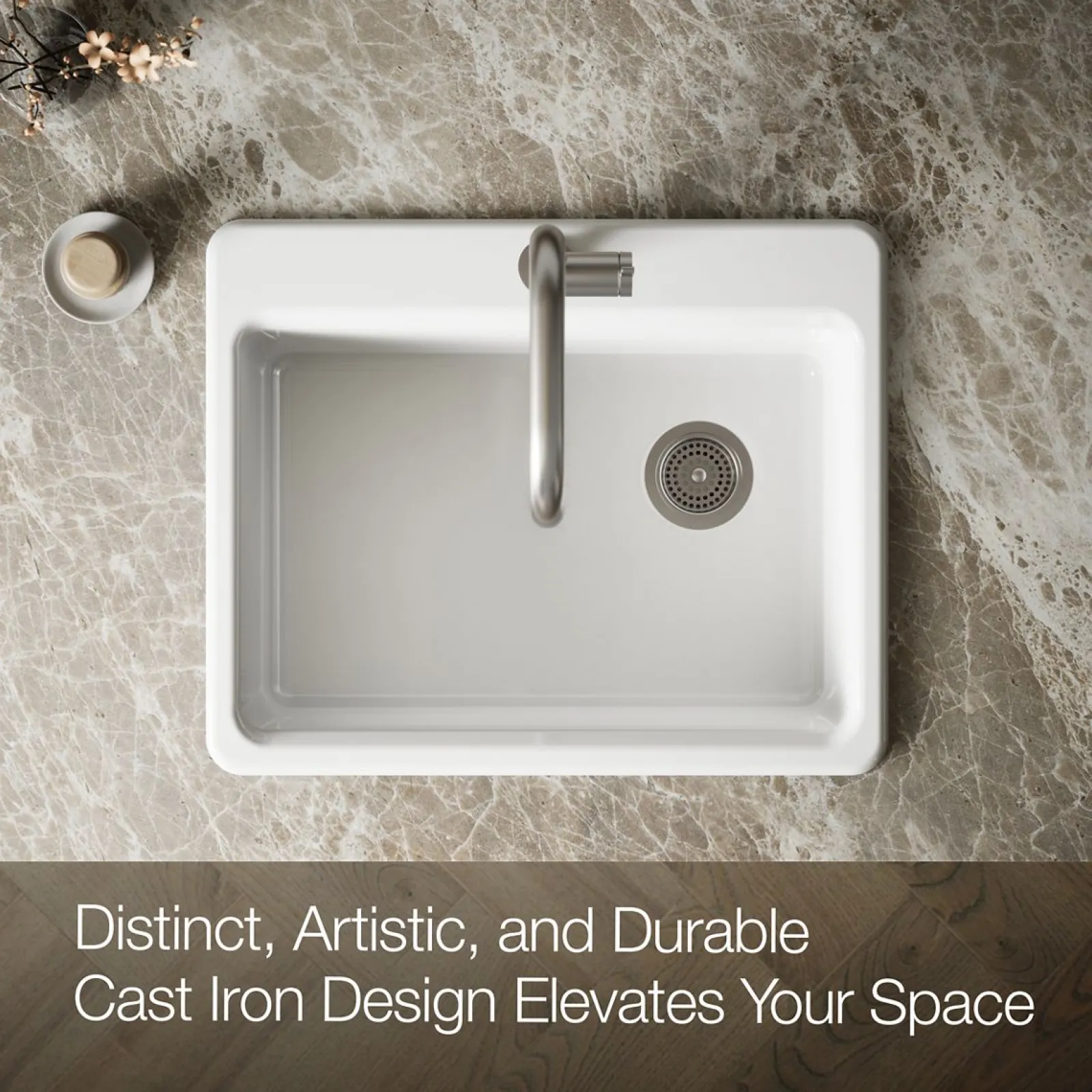 27" top-mount single-bowl kitchen sink^Kohler Outlet